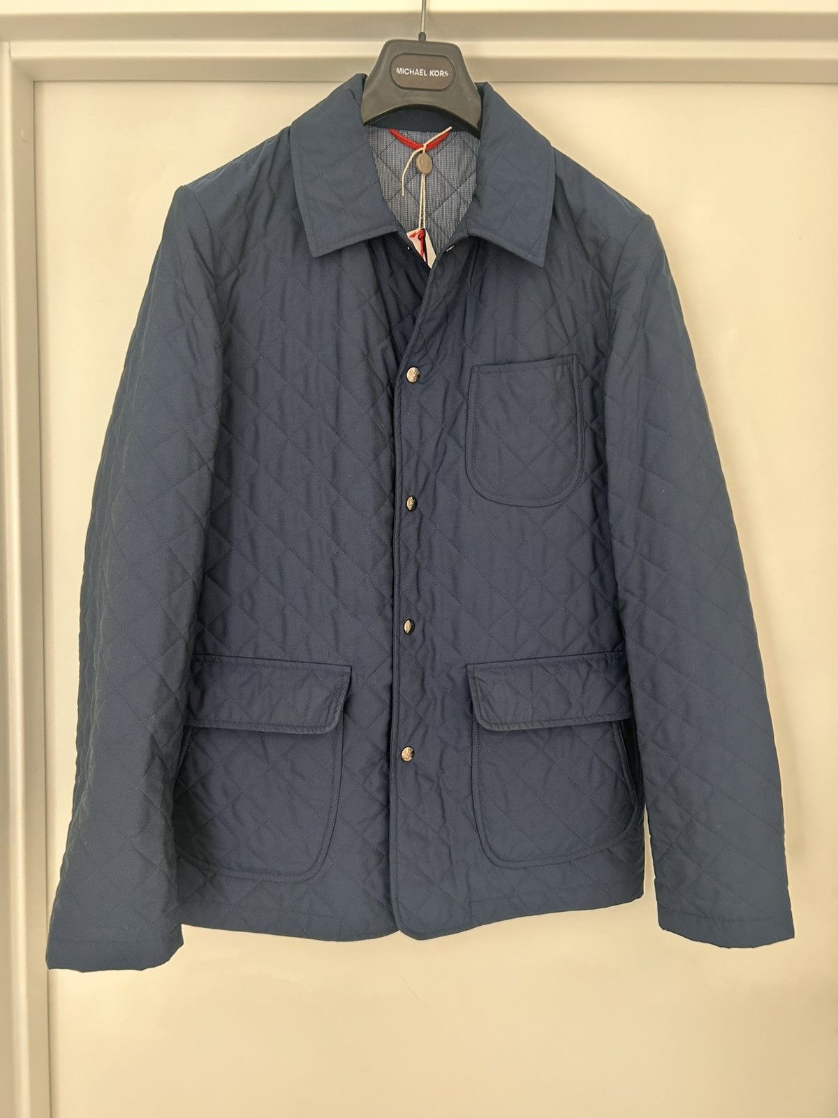 Isaia Diamond stitch padded coat. Size US M / EU 48-50 / 2 - 1 Thumbnail