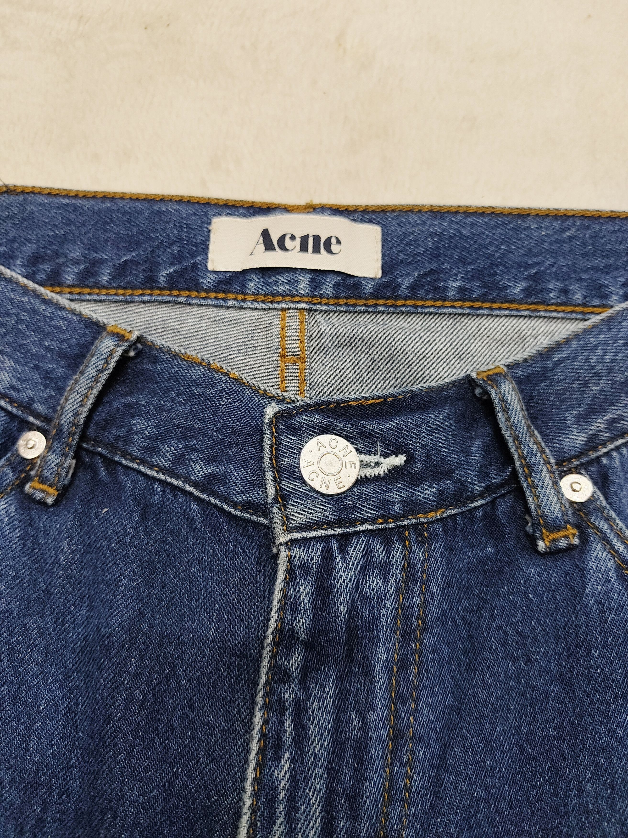Acne Studios Acne Studios- Mic Dark Stone Slim Straight Jeans Size US 33 - 6 Thumbnail