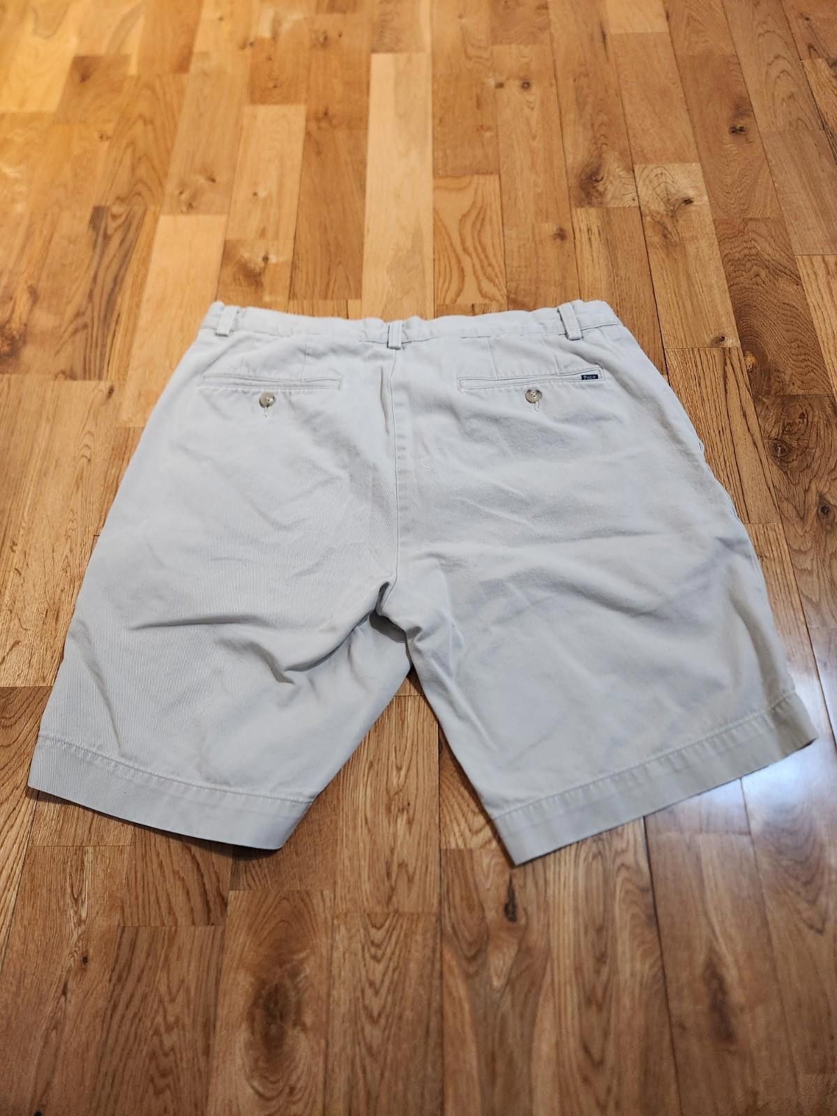 Polo Ralph Lauren Polo Ralph Lauren Beige Tan Chino Shorts Classic Fit 32 x 9 Size US 32 / EU 48 - 4 Thumbnail
