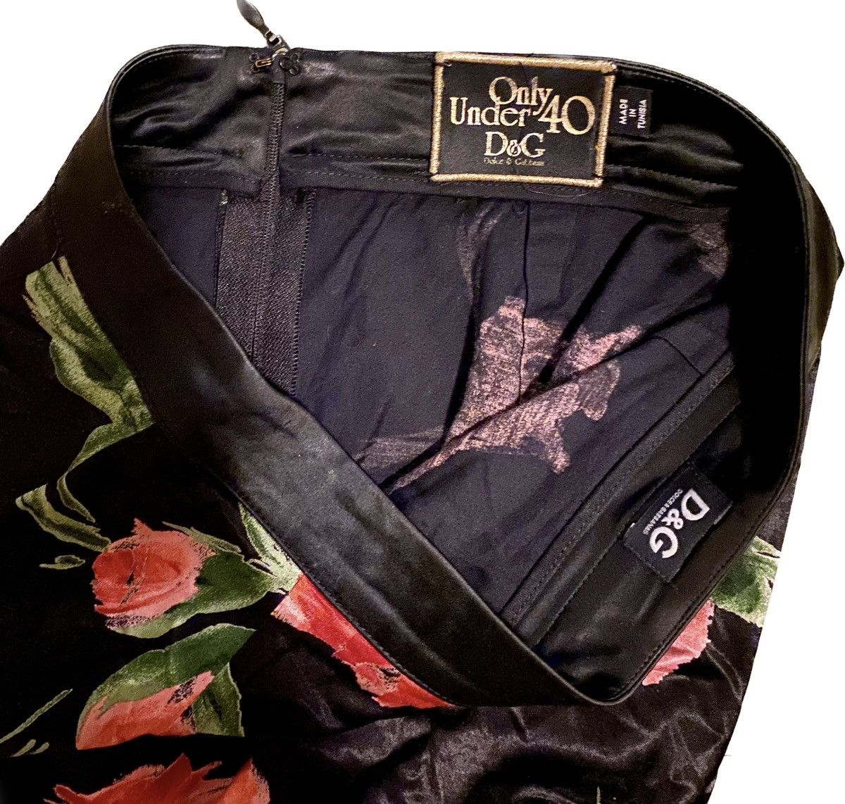 Dolce & Gabbana Vintage D&G Floral Skirt Size 26" / US 2 / IT 38 - 3 Thumbnail