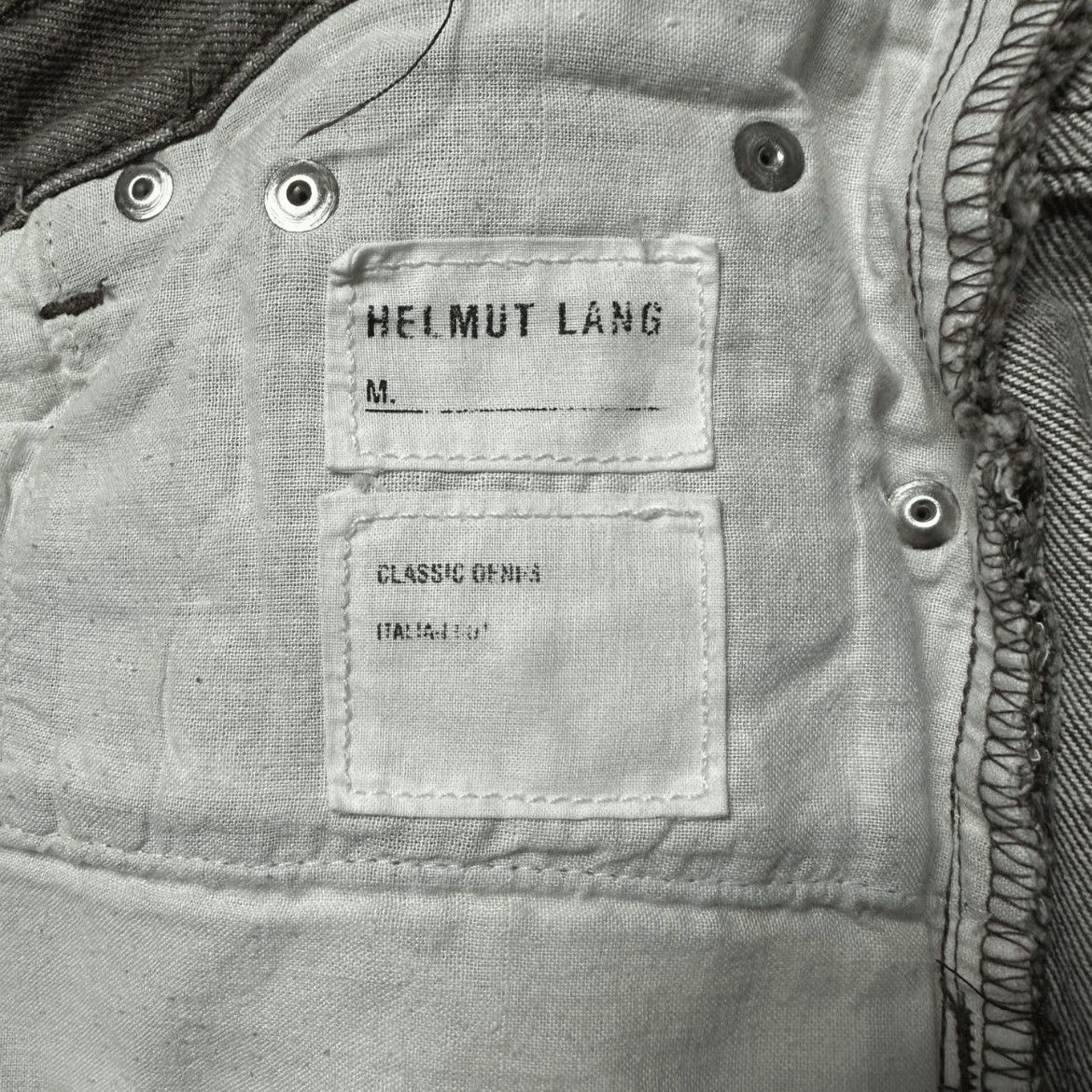 Helmut Lang Helmut Land Classic Cut Mud Wash Denim-2507 Size US 29 - 9 Thumbnail