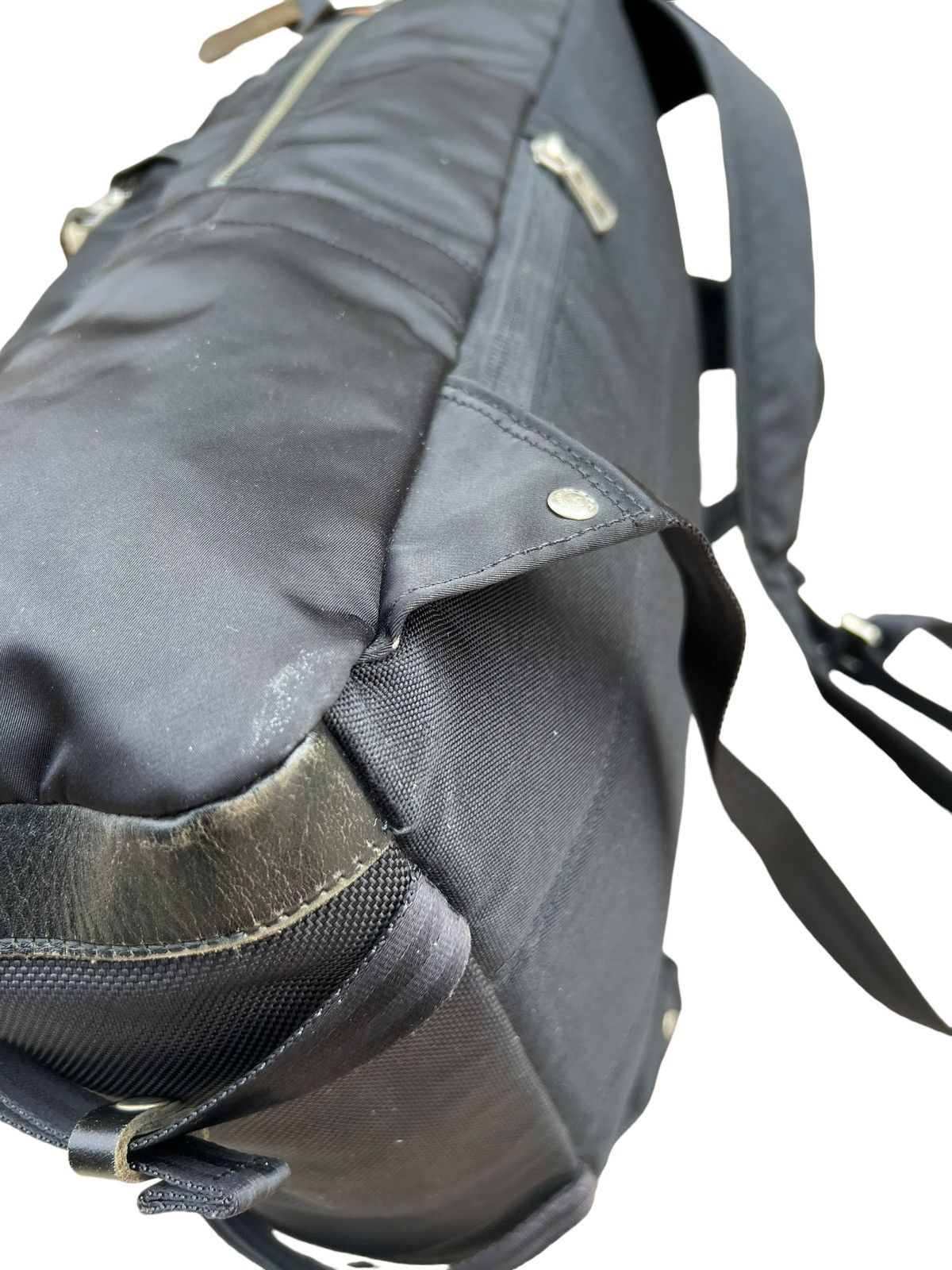MasterPiece Vintage Masterpiece Japan Black Nylon Leather Backpack Bag Size ONE SIZE - 11 Thumbnail