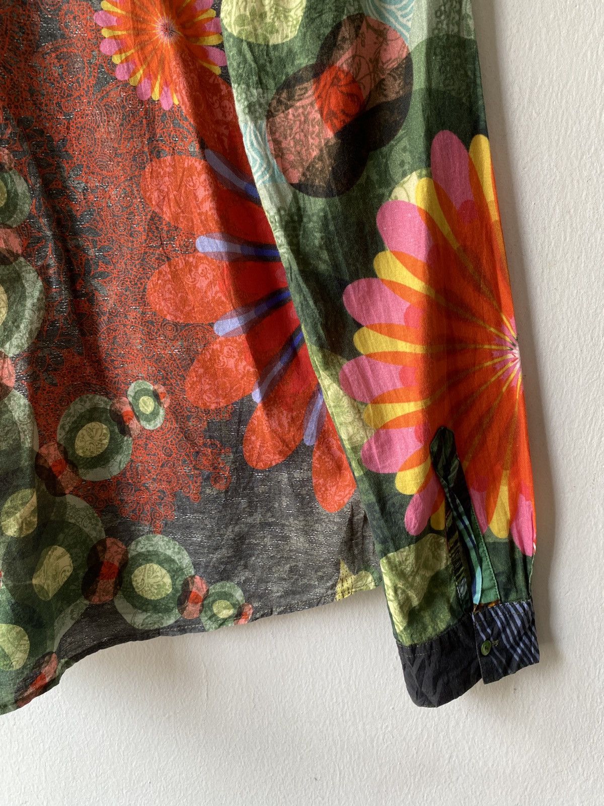 Desigual Desigual Floral Rainbow Design Overprint Long Sleeve Size US M / EU 48-50 / 2 - 12 Thumbnail