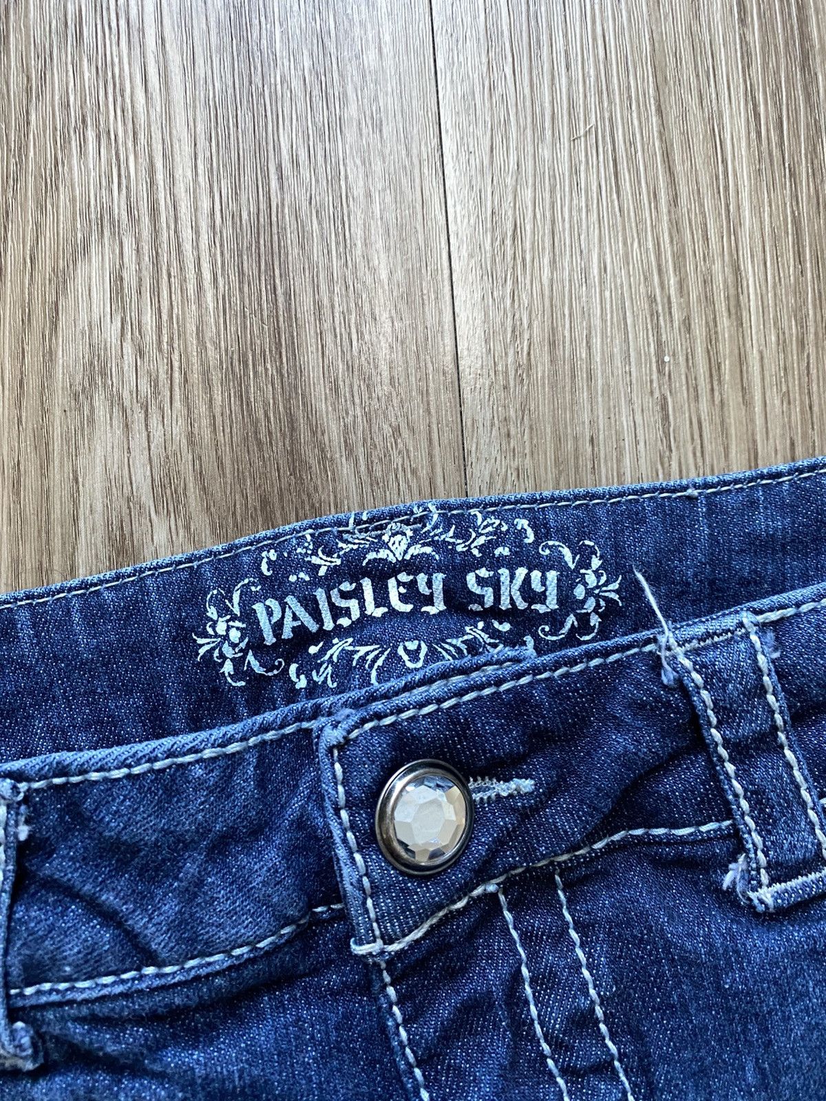 Other Y2K 00s Distressed Dark Denim Shorts Size 30" / US 8 / IT 44 - 5 Thumbnail