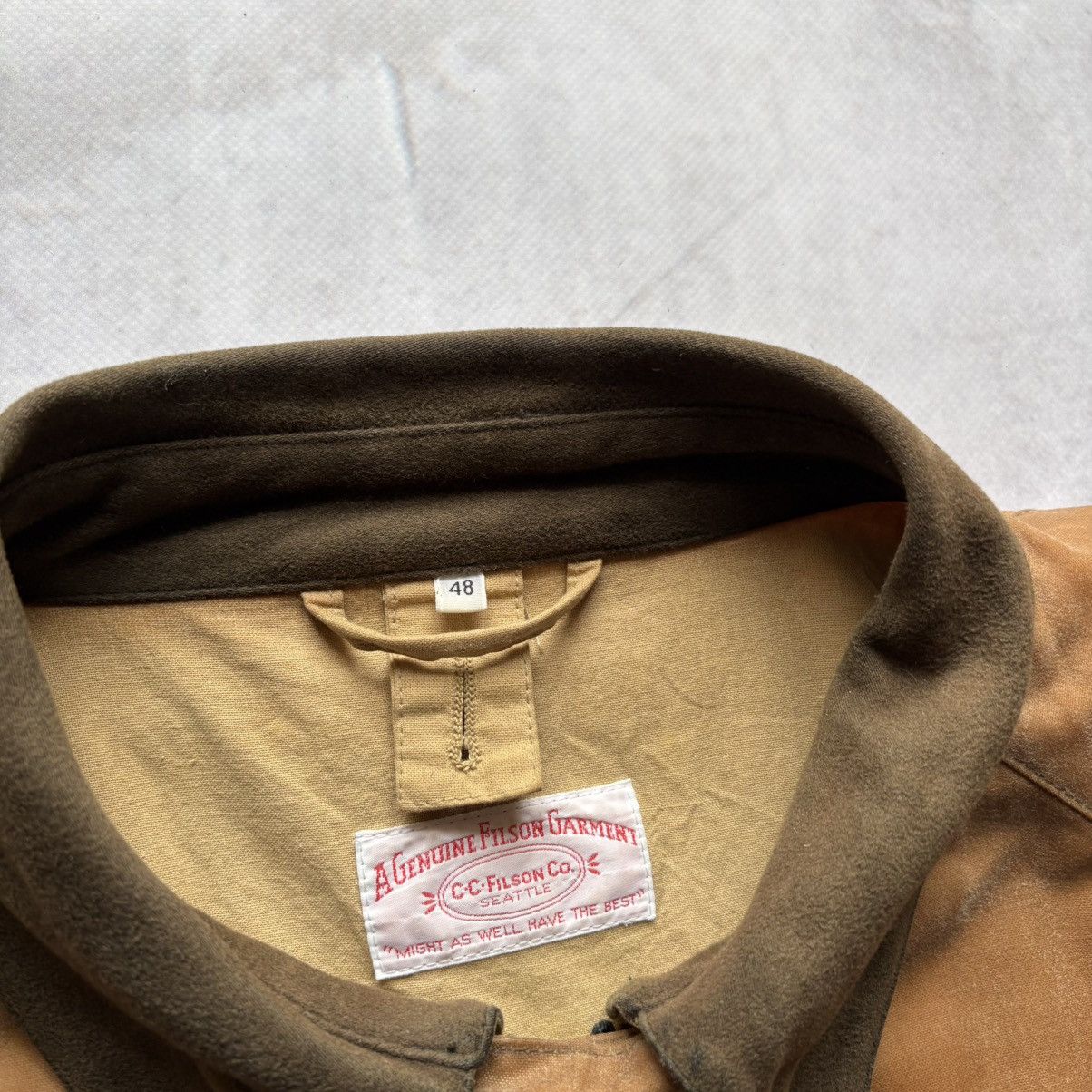 Filson vintage Filson Waxed Jacket USA Cover Cloth Field Tan worker Size US XL / EU 56 / 4 - 5 Thumbnail