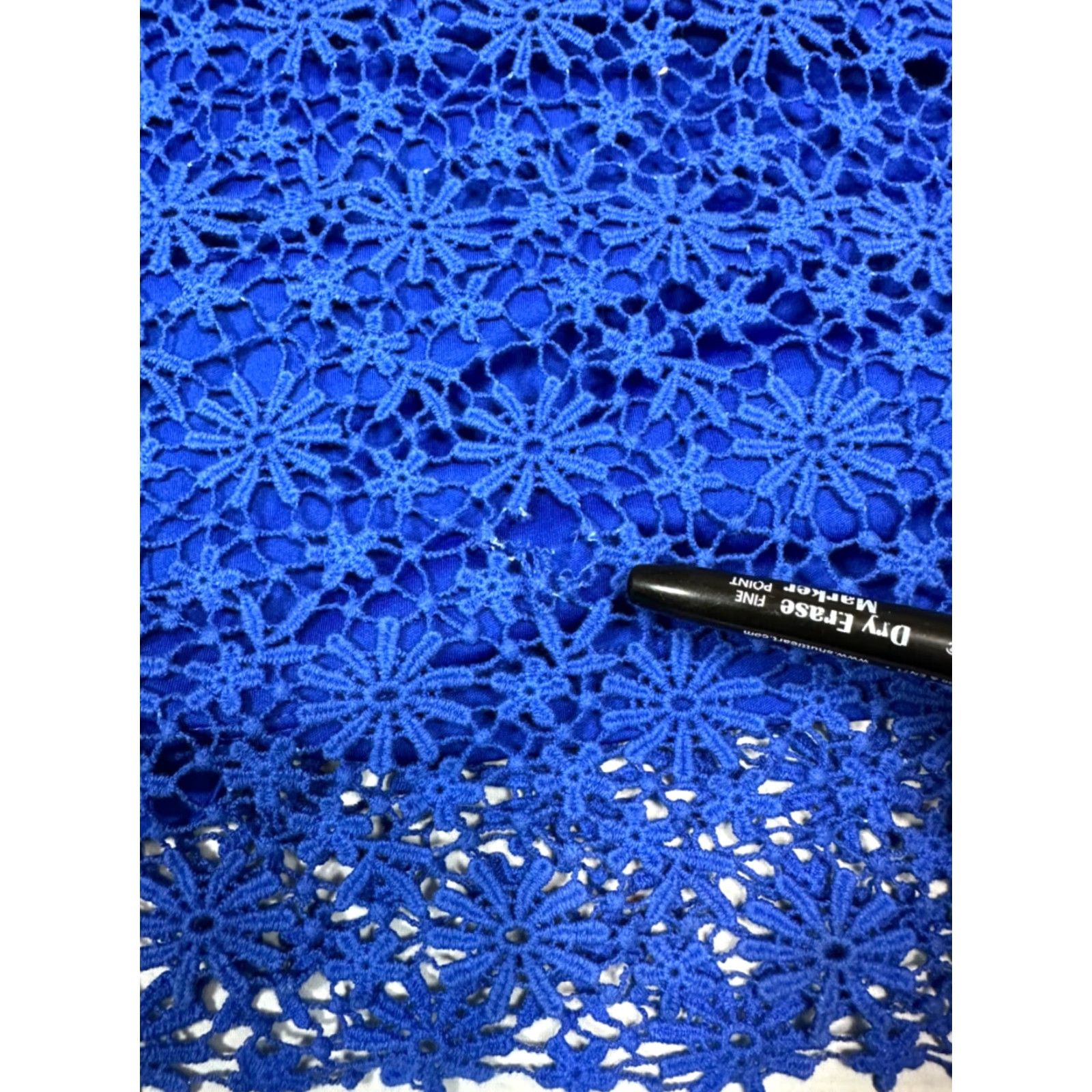 Ralph Lauren Lauren Ralph Lauren Dress Womens Crochet Overlay Blue Short Sz S Size 28" / US 6 / IT 42 - 6 Thumbnail