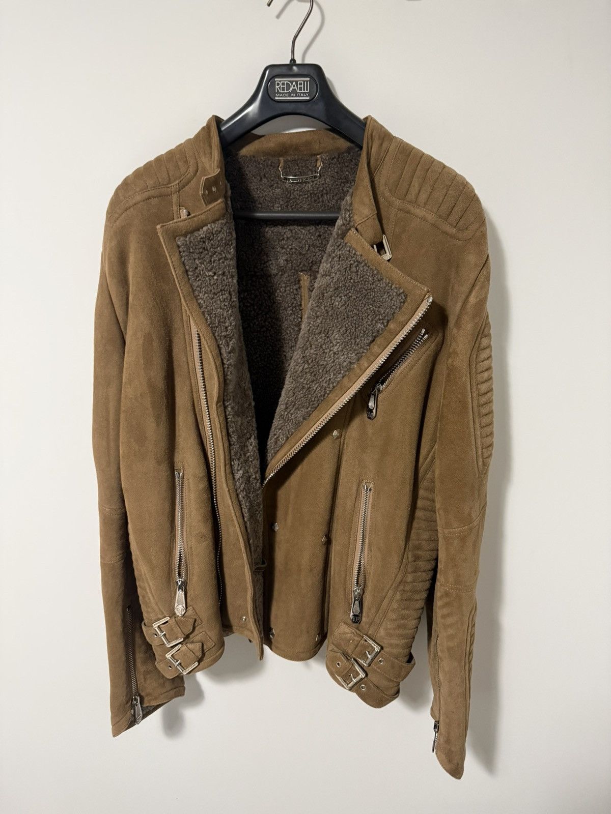 Philipp Plein Philipp Plein beige shearling jacket Size US XXL / EU 58 / 5 - 2 Thumbnail