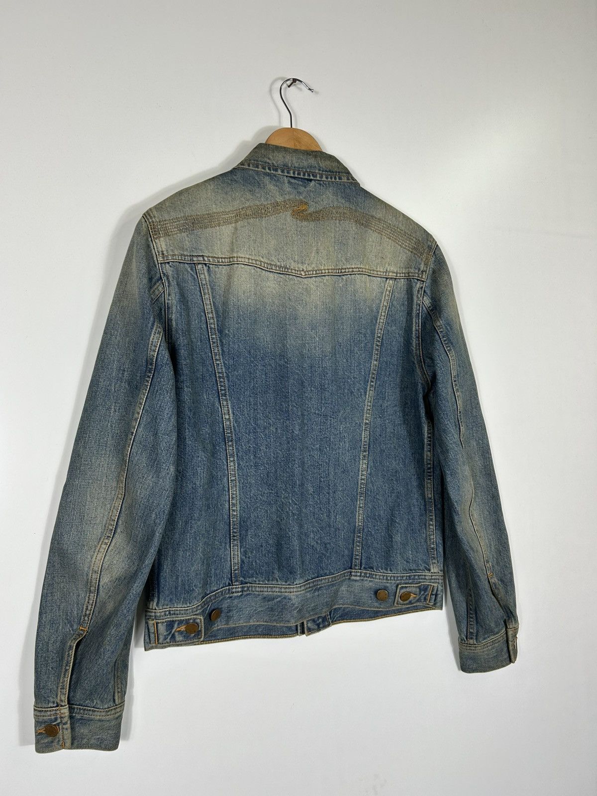 Nudie Jeans Nudie Jeans Organic Denim Jacket Men’s Blue Trucker Jacket Size US M / EU 48-50 / 2 - 16 Thumbnail