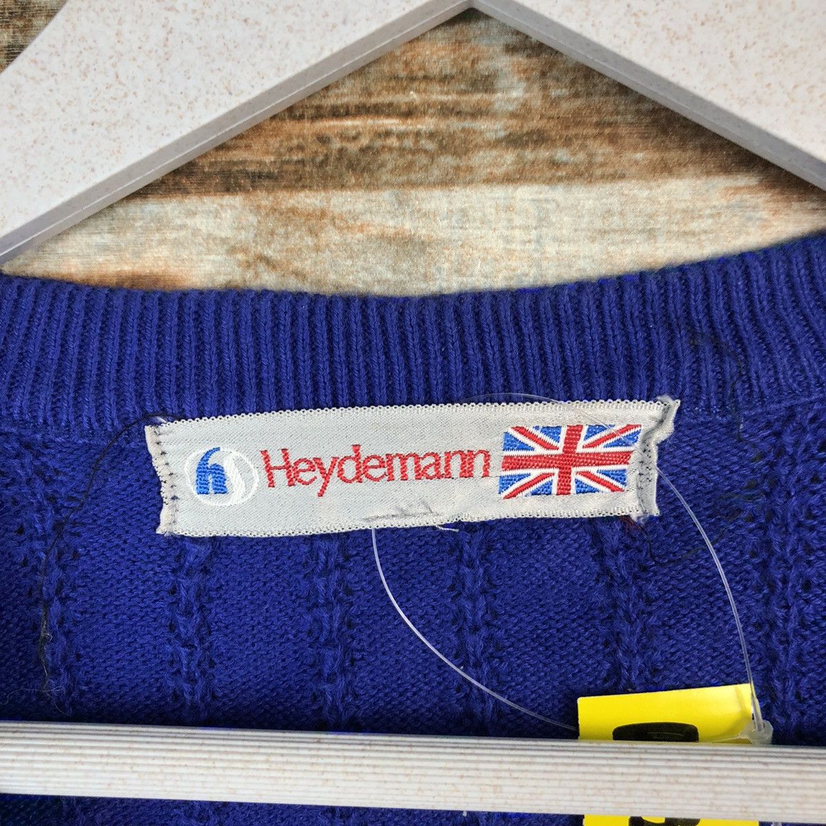 Japanese Brand × Vintage Hey Demanm Blue Vest Knitwear #A1364 Size M / US 6-8 / IT 42-44 - 9 Thumbnail