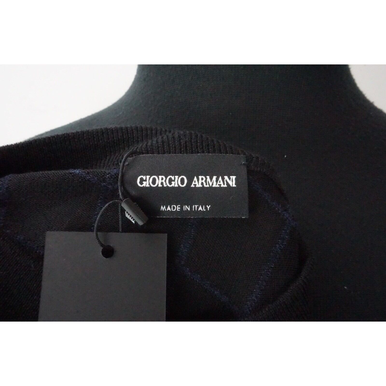 Giorgio Armani Giorgio Armani Black Label Black Purple Cubic Plaid Wool Wov Size US M / EU 48-50 / 2 - 4 Thumbnail
