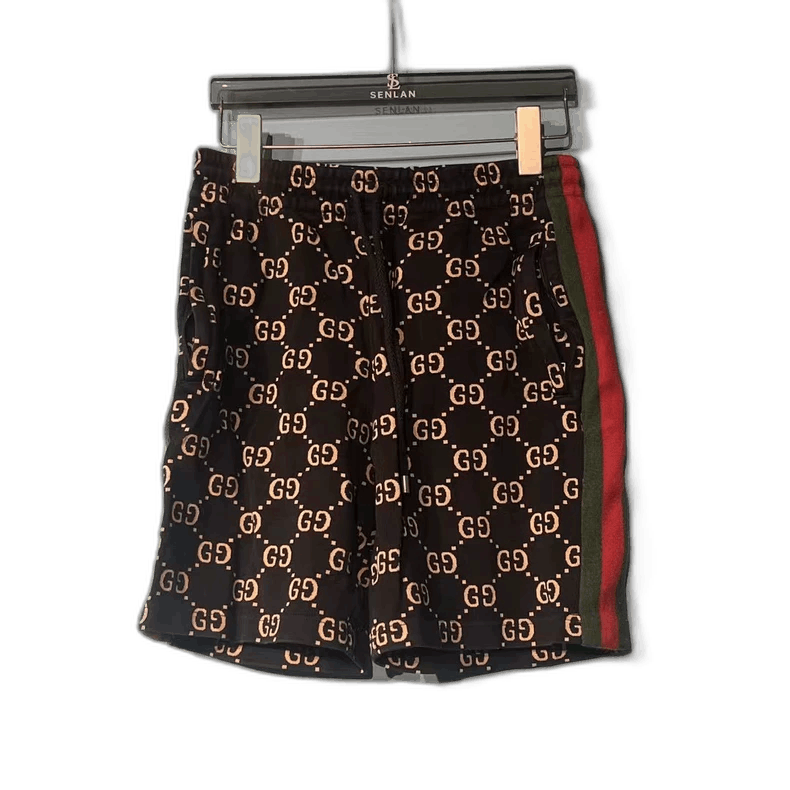 Gucci Gucci Black Logo Print Casual Shorts Size US 26 / EU 42 - 1 Thumbnail