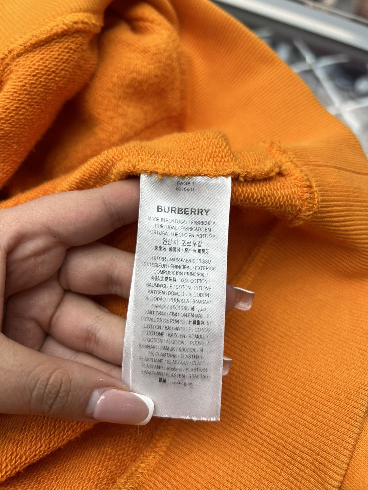 Burberry Burberry Orange Pullover Hoodie Size US XL / EU 56 / 4 - 12 Thumbnail