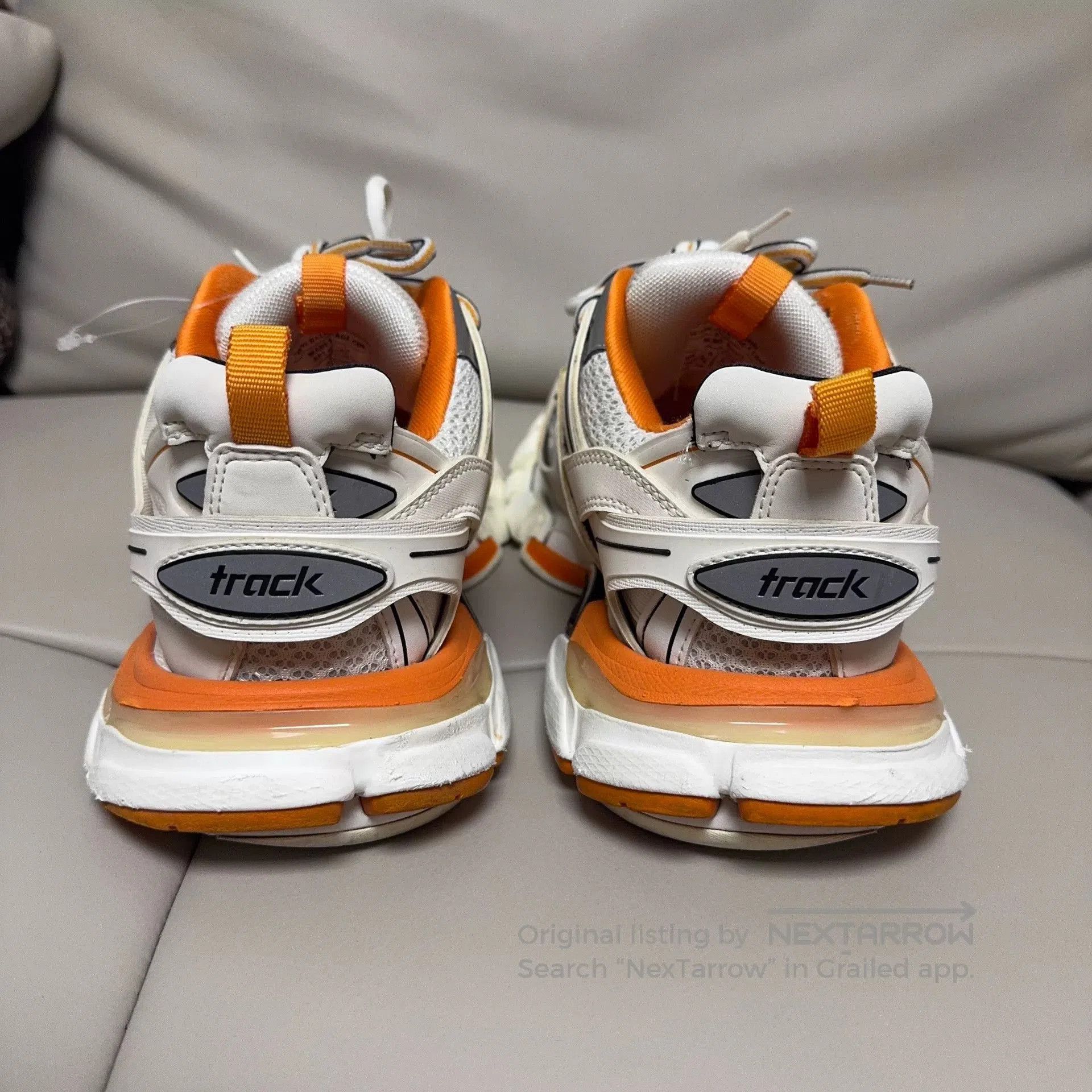 Balenciaga balenciaga track 3.0 sneakers white orange. Size US 8.5 / EU 41-42 - 3 Thumbnail