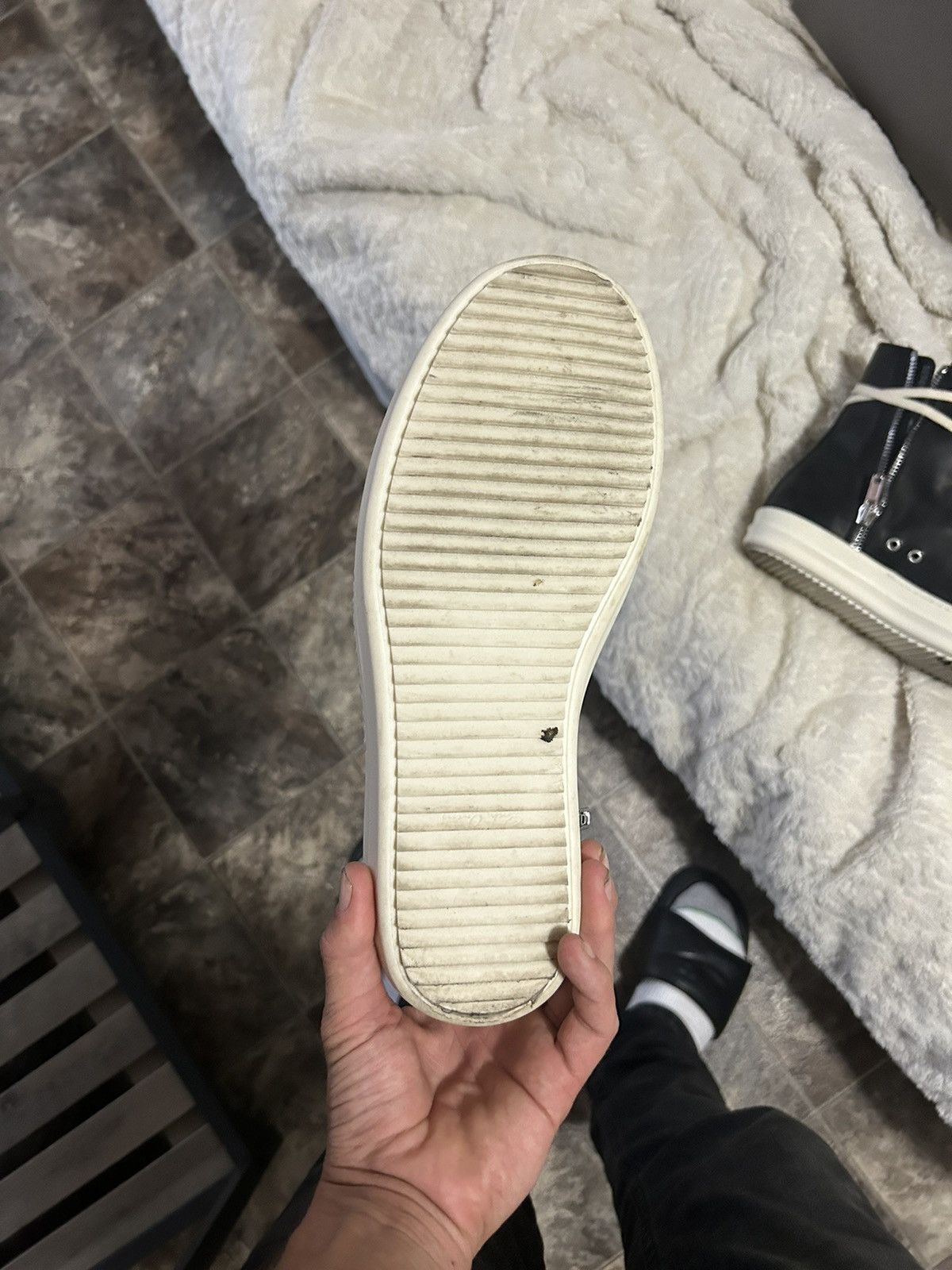 Rick Owens LIDO HIGHTOP RAMONES Size US 9 / EU 42 - 3 Thumbnail