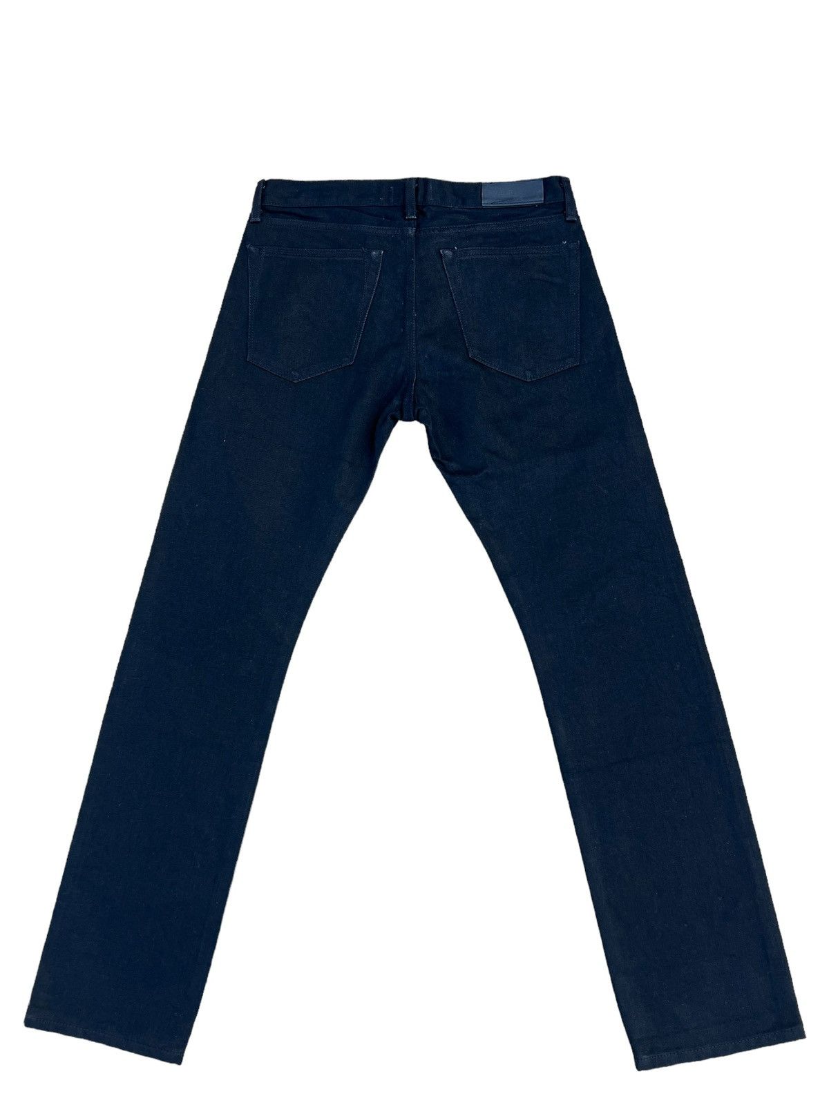 Vintage Fire Service Japan Super Black Denim Selvedge Jeans Skinny Size US 30 / EU 46 - 2 Thumbnail
