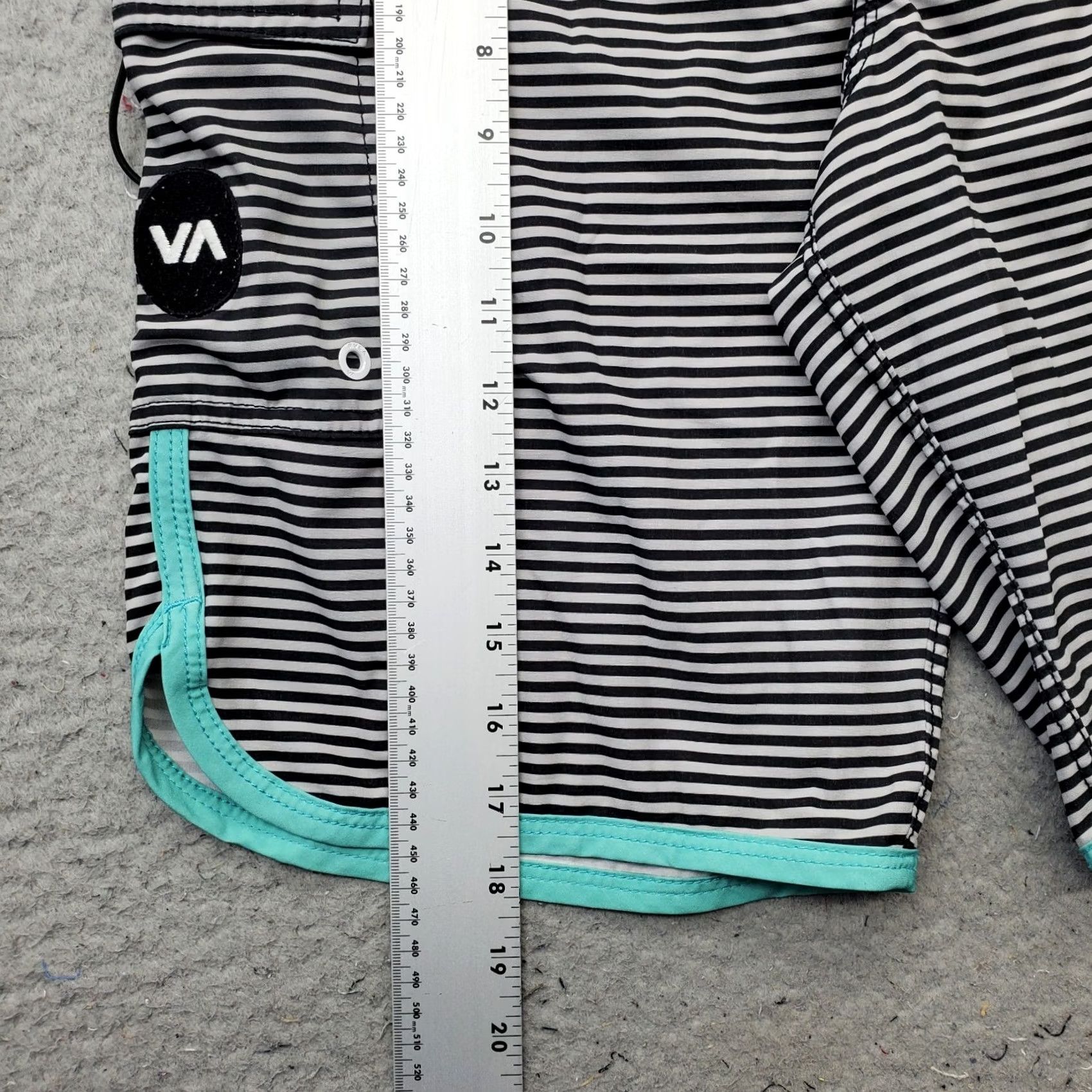 RVCA RVCA Mens Board Shorts 29 Multicolor Striped Performance Stretch ANP Surf Surfing Mens Size 29 Size US 29 - 5 Thumbnail