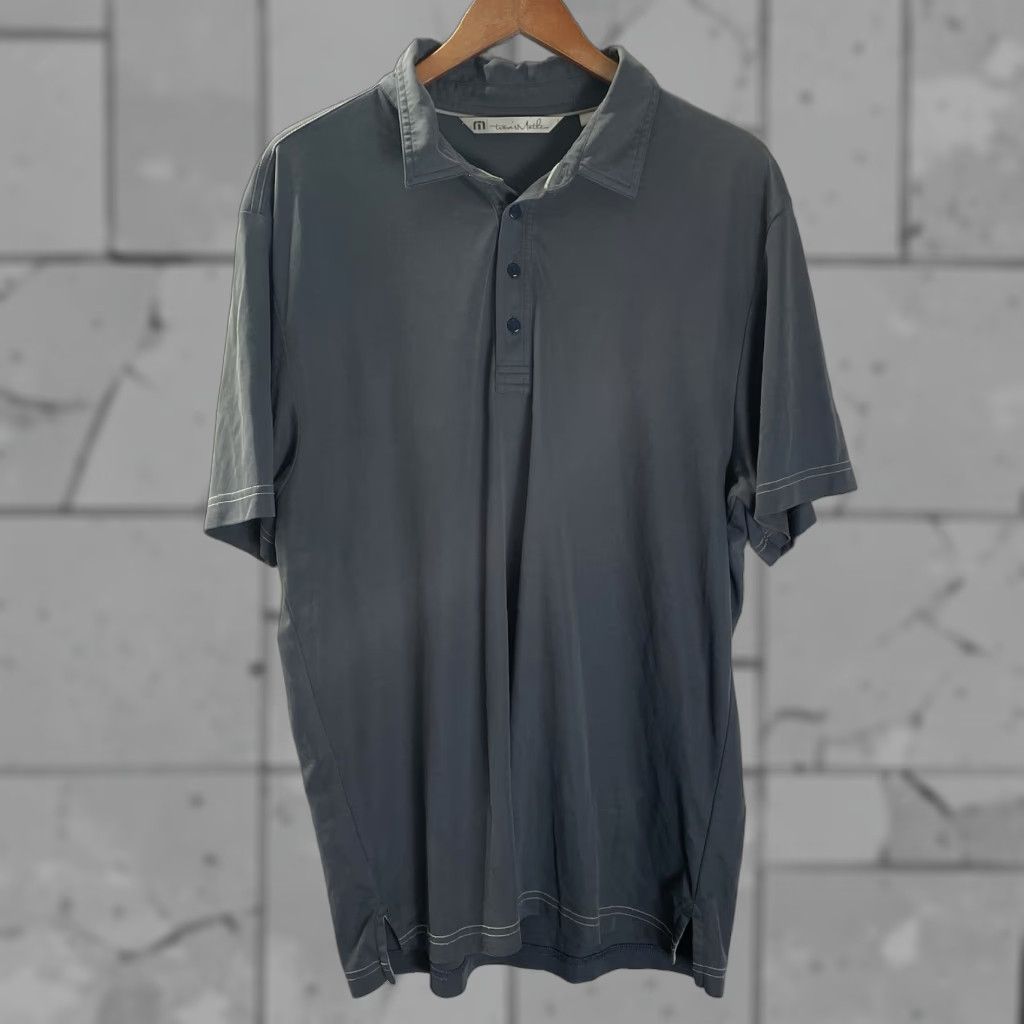 TravisMathew Travis Mathew Polo Shirt Mens XL Athletic Gray Size US XL / EU 56 / 4 - 1 Thumbnail