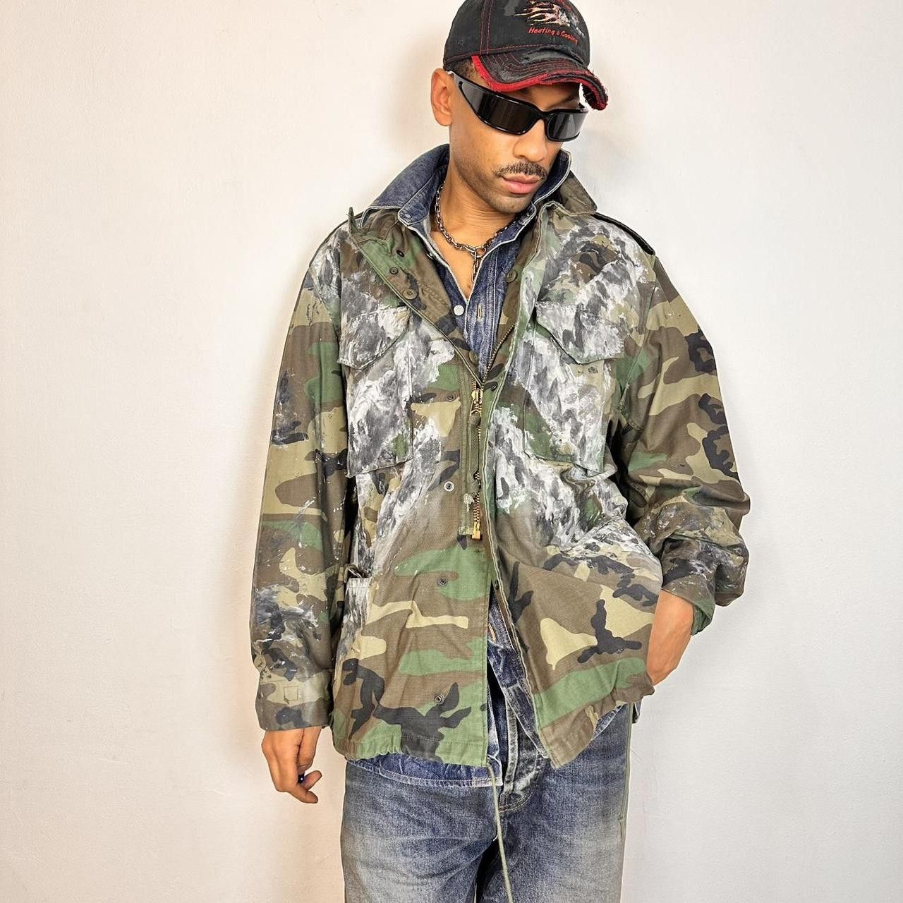 Vintage ASTROBOI* 'X Marks The Spot' Oversized Camo Jacket - XXL Size US XXL / EU 58 / 5 - 6 Thumbnail