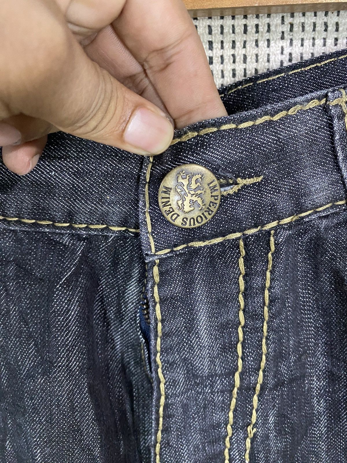 Japanese Brand Japanase brand denim emboidery cross logo very rare Size US 32 / EU 48 - 15 Thumbnail