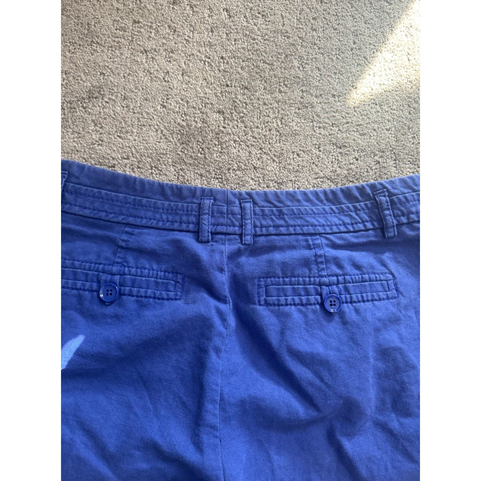 Express VINTAGE Express Shirt Womens Regular Size 2 Pleated Chino Blue Silk Front Zipper Button 90s Womens Size 26" / US 2 / IT 38 - 4 Thumbnail