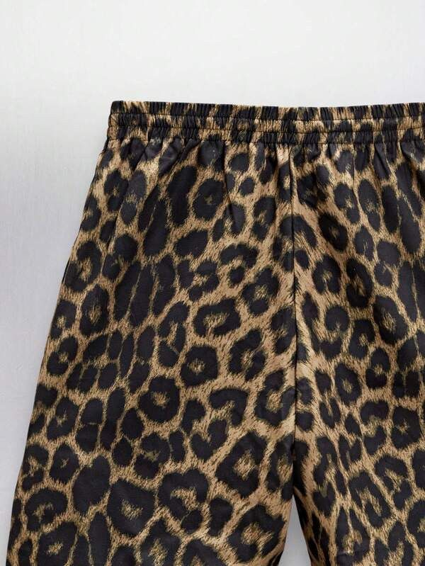 Japanese Brand Leopard Print Track Pants with Stripes Size US 34 / EU 50 - 5 Thumbnail
