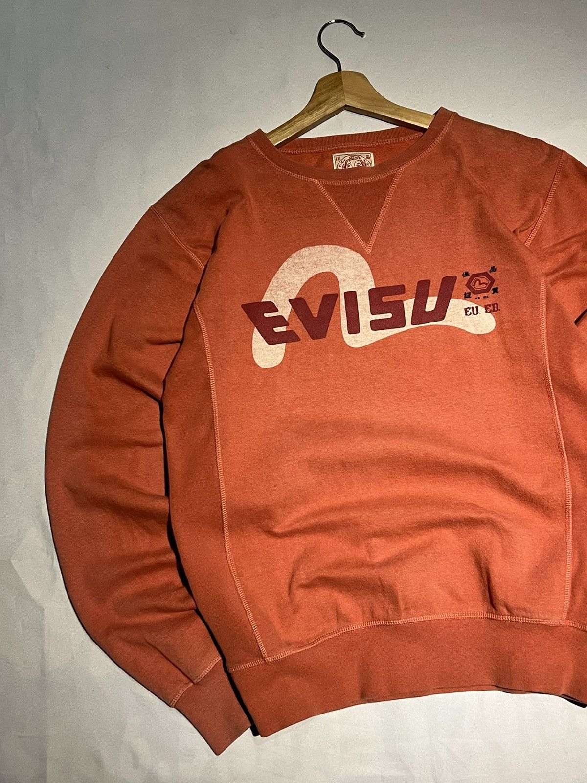 Evisu × Japanese Brand × Vintage Vintage Evisu Japanese Women Sweatshirt Size M / US 6-8 / IT 42-44 - 3 Thumbnail
