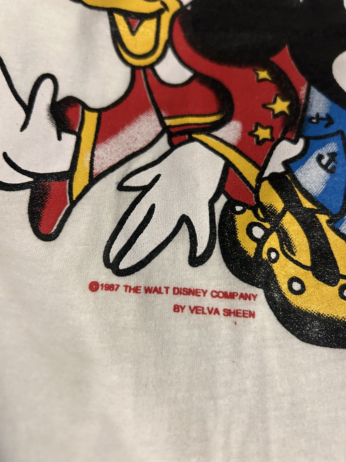 Vintage Velva Sheen Mickey Mouse Tee Size US XL / EU 56 / 4 - 4 Thumbnail
