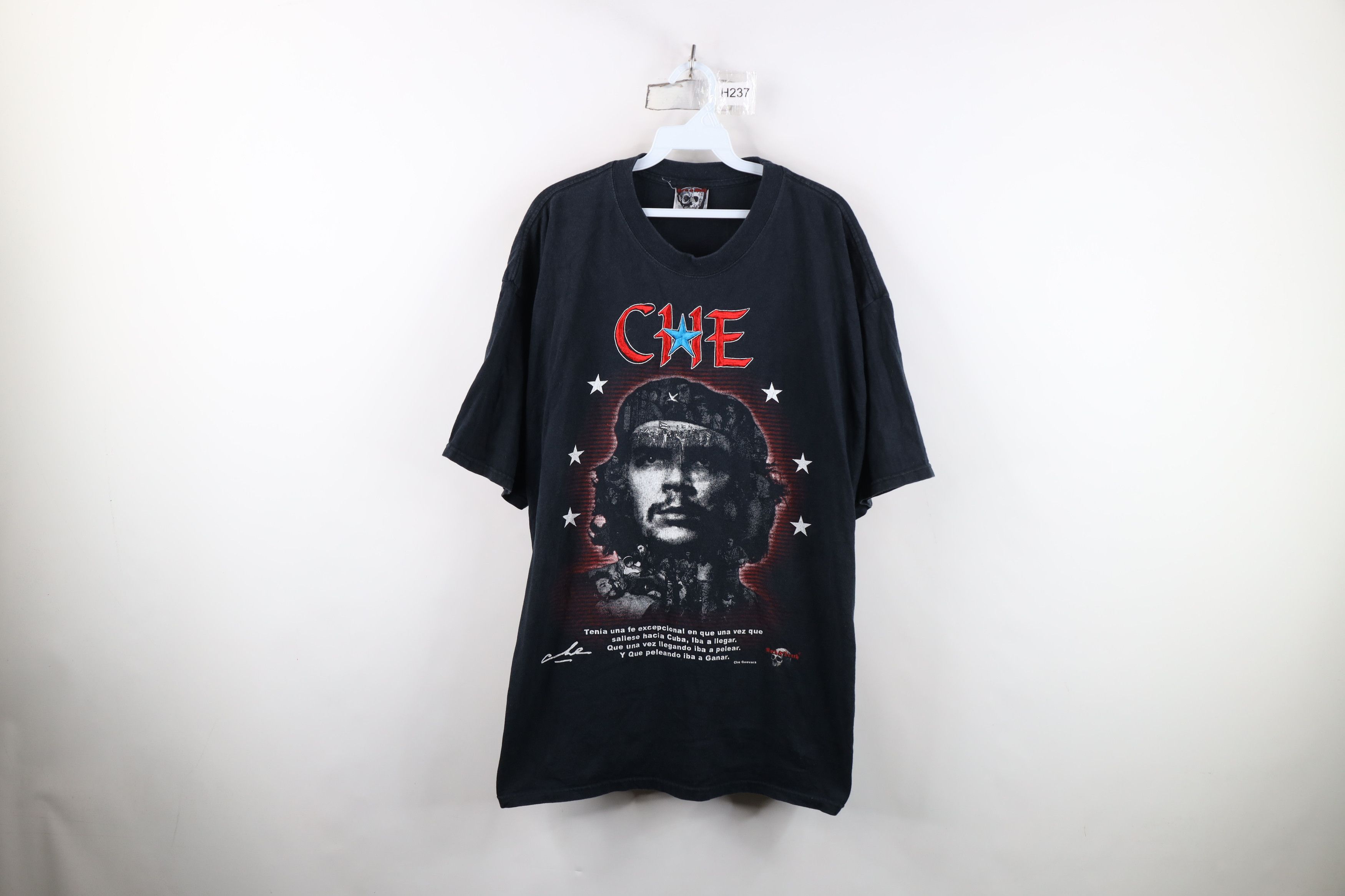 Vintage Vintage Y2K Spell Out Che Guevara Short Sleeve T-Shirt Black Size US XXL / EU 58 / 5 - 1 Thumbnail