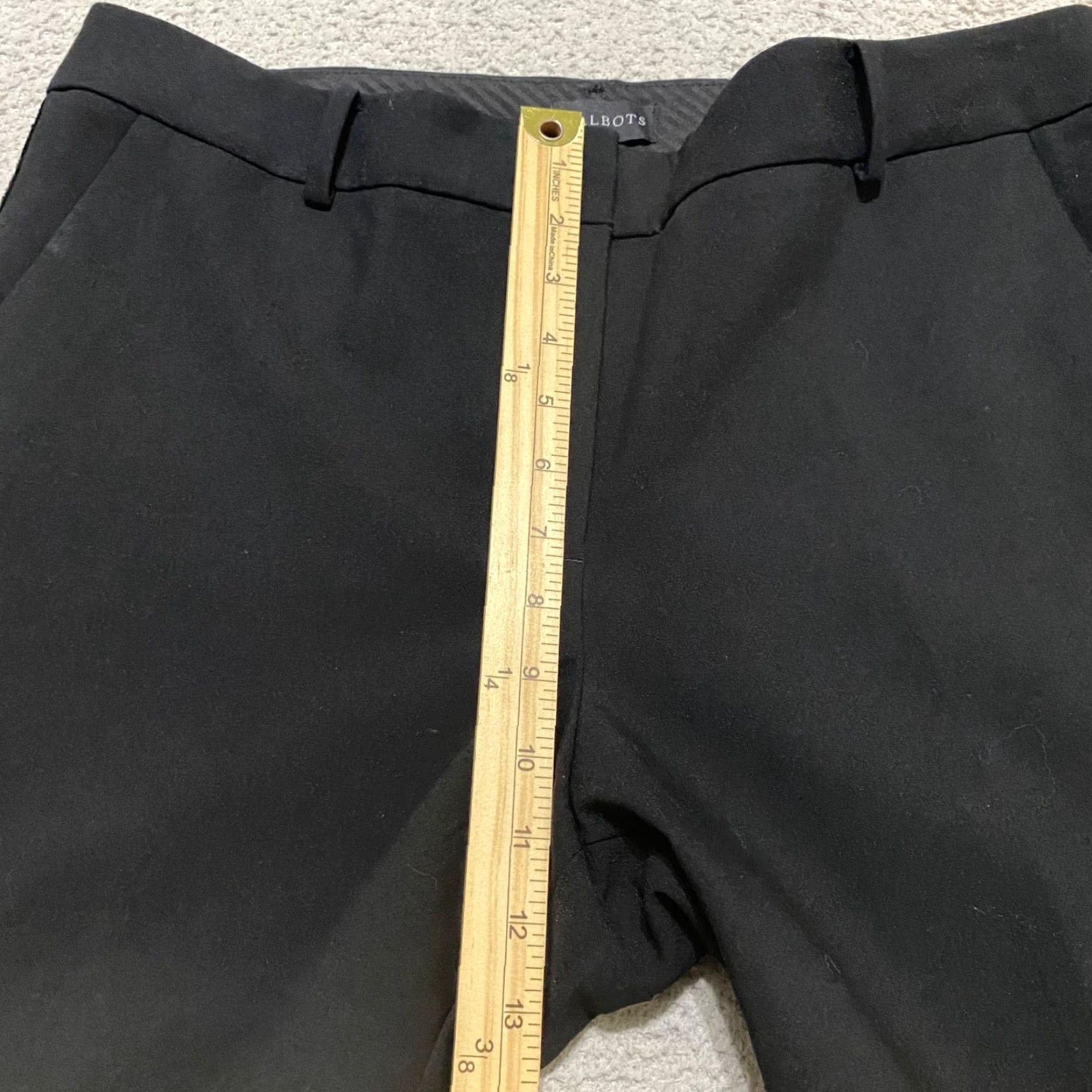 Talbots Talbots Womens 14P Pants Black Straight Hampshire Ankle Sequined Striped Petites Size 36" / US 14 / IT 50 - 7 Thumbnail