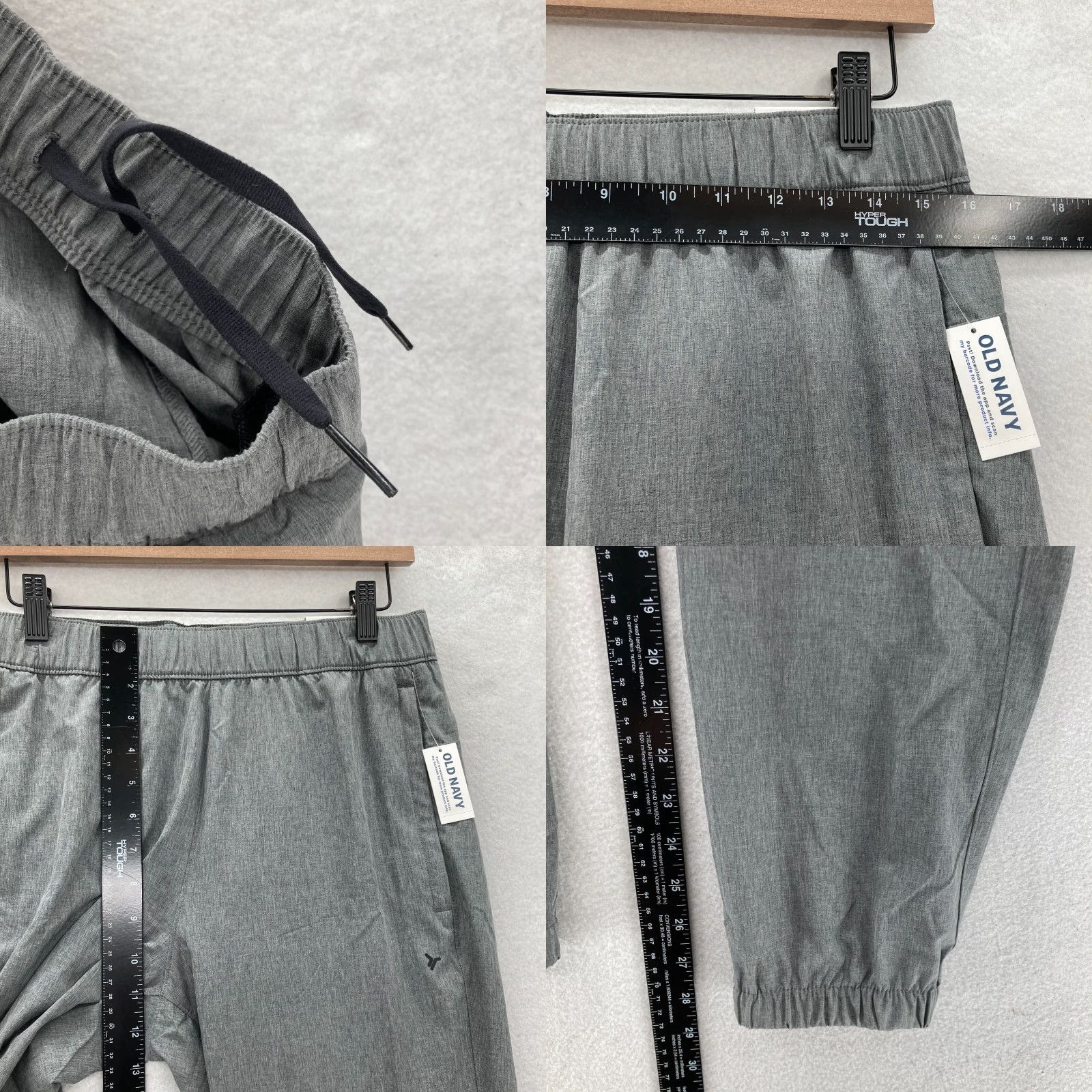 Old Navy Old Navy Active Essential Jogger Pants Mens S Gray Stretch Tapered Drawstring Pants Mens S Gray Stretch Tapered Drawstring Size US 29 - 8 Thumbnail