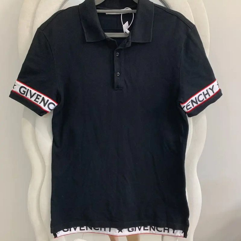 Givenchy Givenchy Summer Black Cotton Men's Polo Shirt 0089 Size US S / EU 44-46 / 1 - 1 Thumbnail