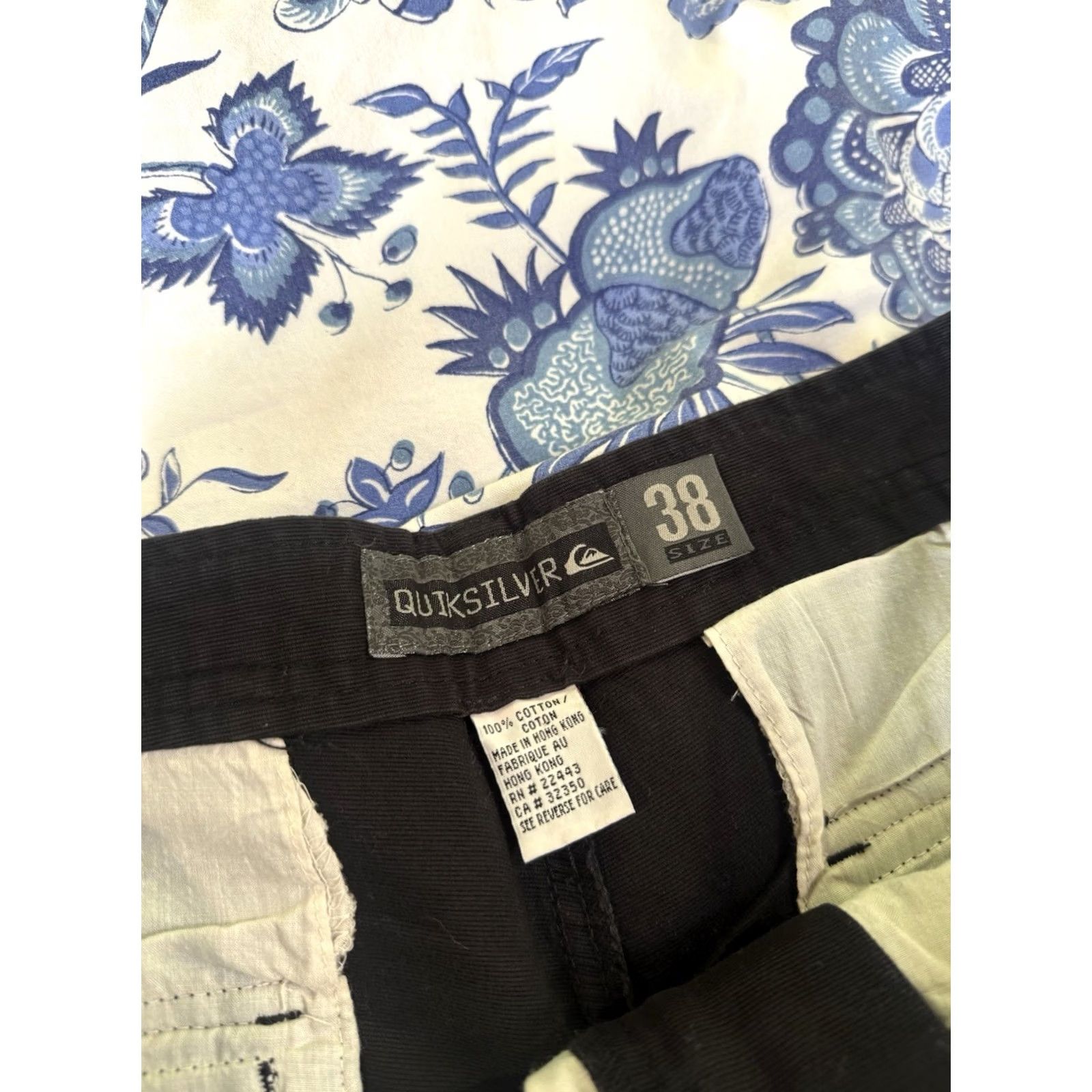 Quiksilver Brand New Quiksilver Vintage Y2K Cargo Shorts Men 38 Regular Black Baggy Size US 38 / EU 54 - 2 Thumbnail