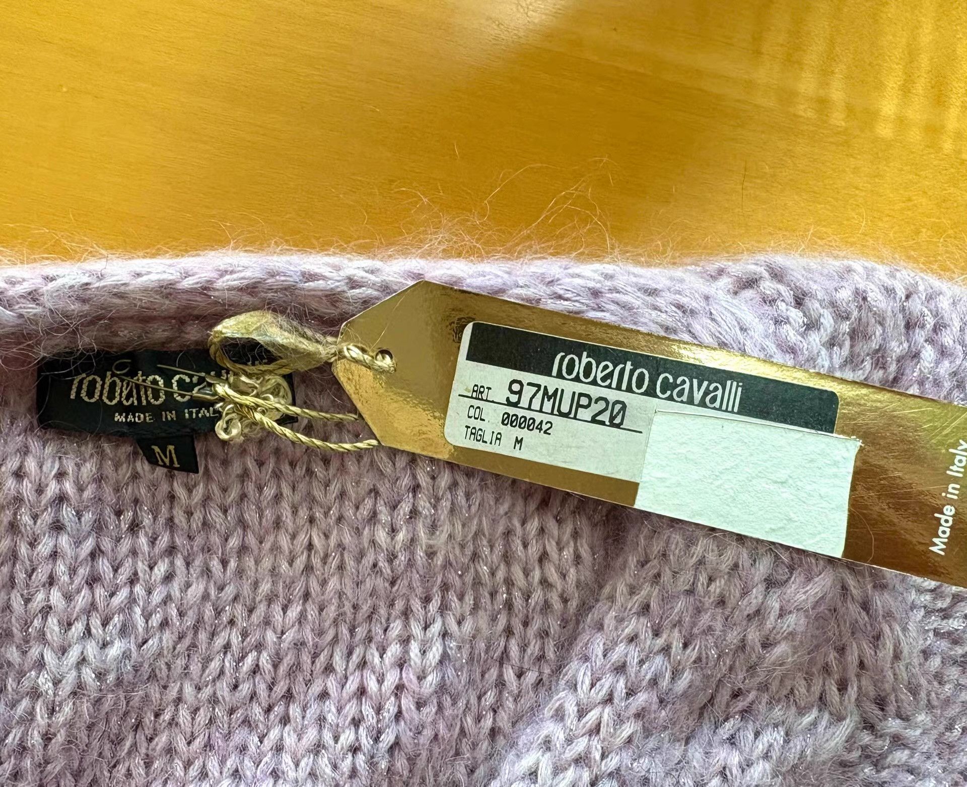 Roberto Cavalli Roberto Cavalli Women's Taro Purple Sweater Ｑ21 Size M / US 6-8 / IT 42-44 - 2 Thumbnail
