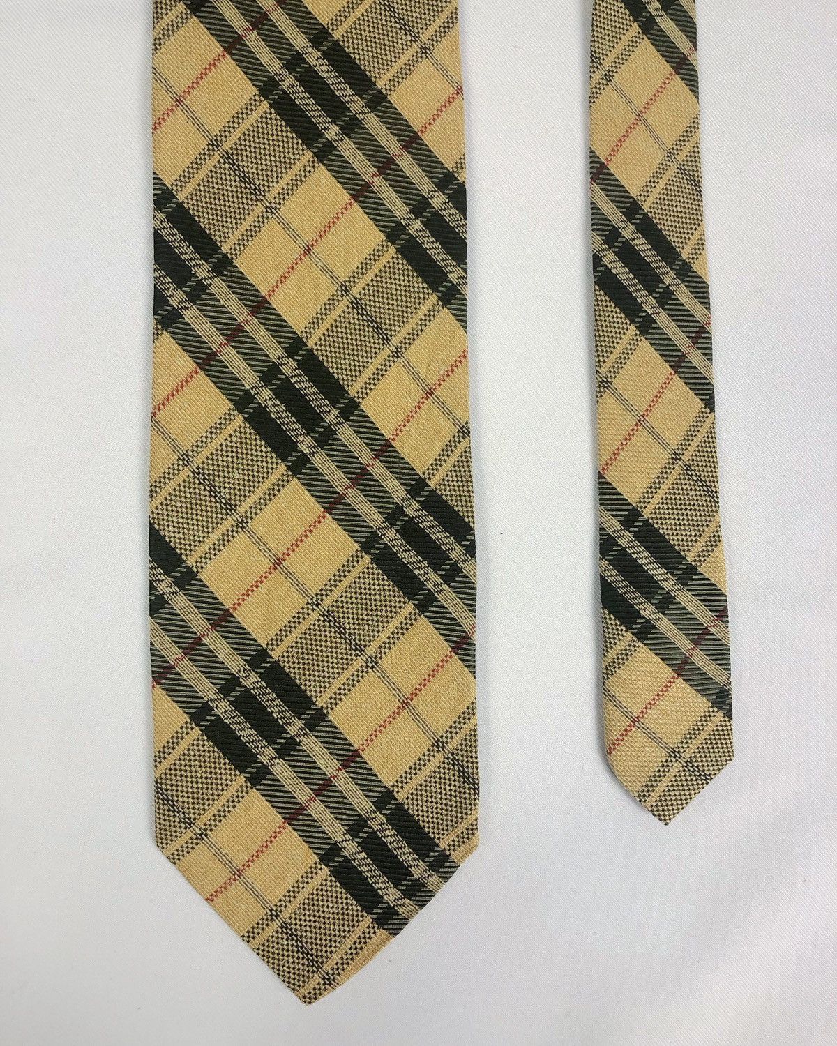 Yves Saint Laurent Rare Vintage Yves Saint Laurent YSL Checkered Silk Tie Size ONE SIZE - 3 Thumbnail