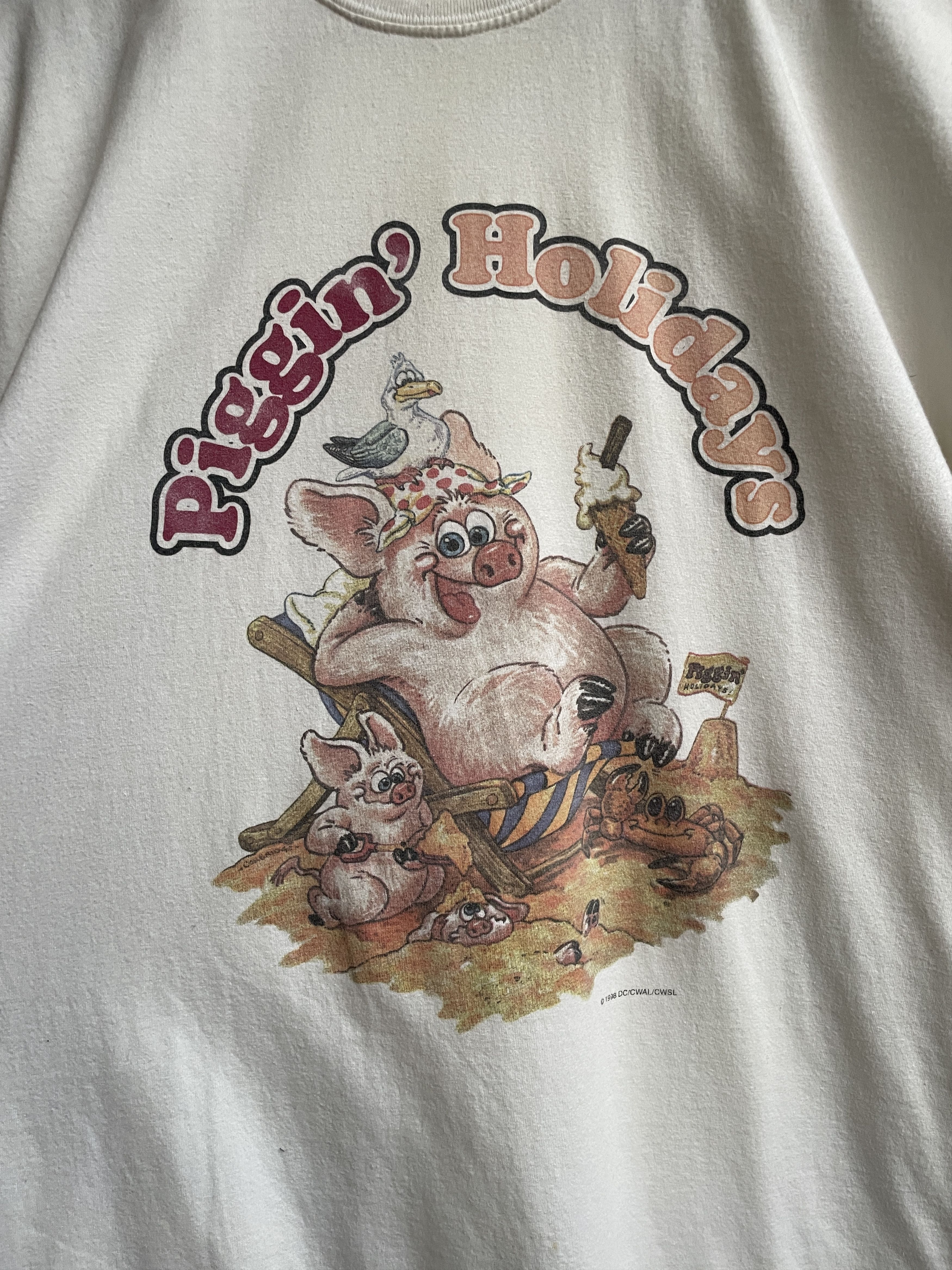 Cartoon Network × Vintage Piggin' Holidays Vintage 1998 T-Shirt Size L Size US L / EU 52-54 / 3 - 3 Thumbnail