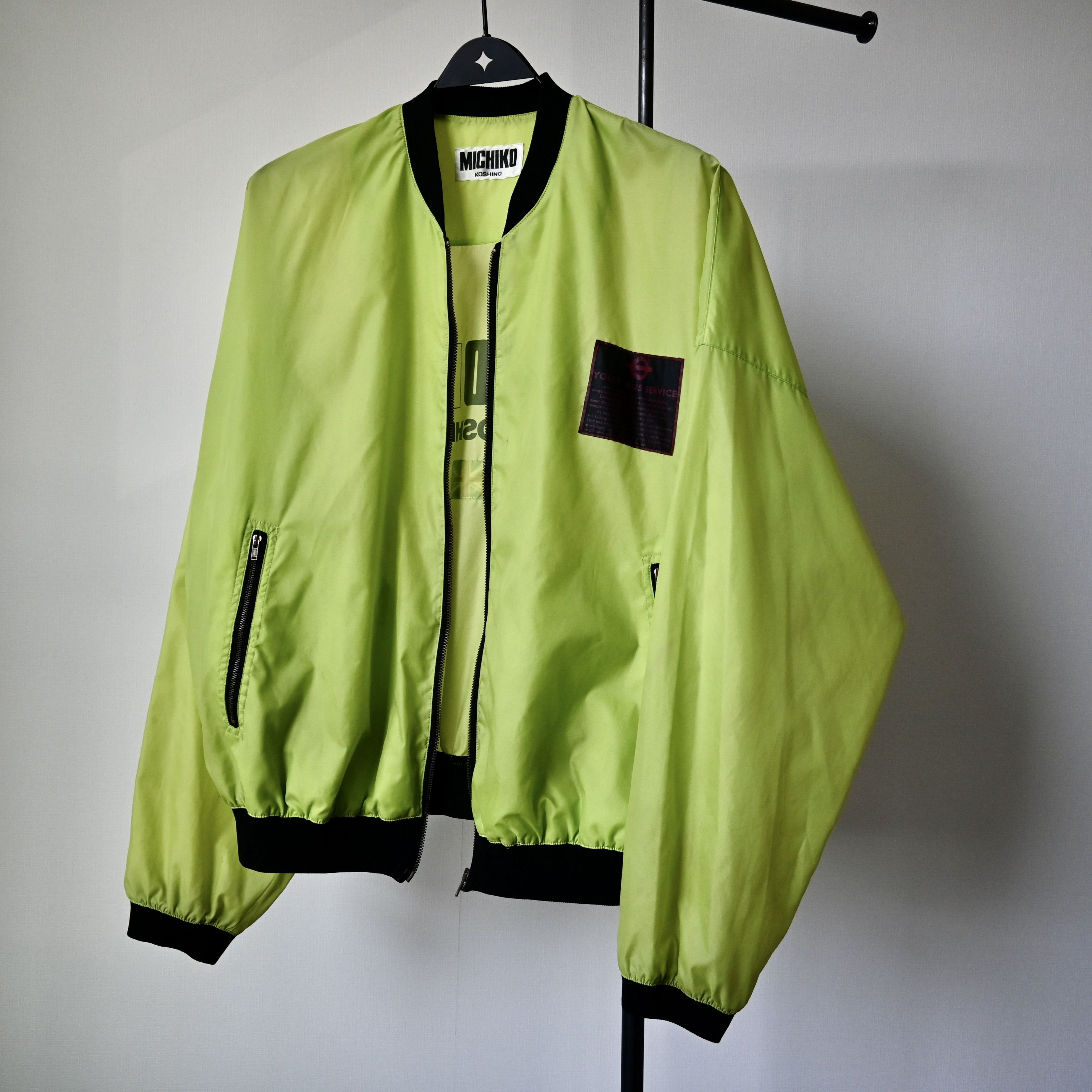 Michiko Koshino London VTG, MICHIKO LONDON Bus Service bomber jacket, yellow green Size US L / EU 52-54 / 3 - 20 Thumbnail