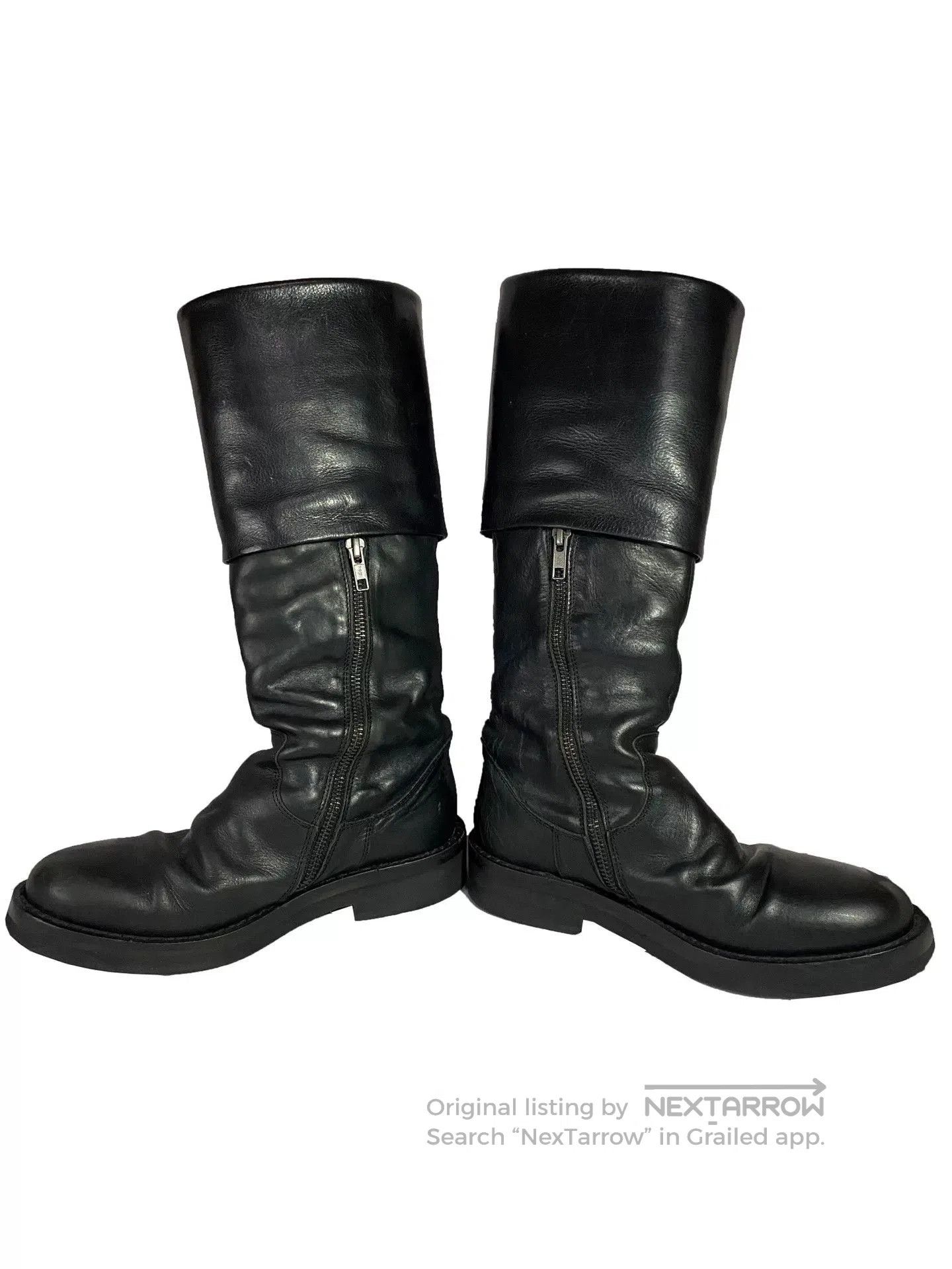 Ann Demeulemeester Ann Demeulemeester Black High Boots. Size US 4.5 / IT 34.5 - 3 Thumbnail