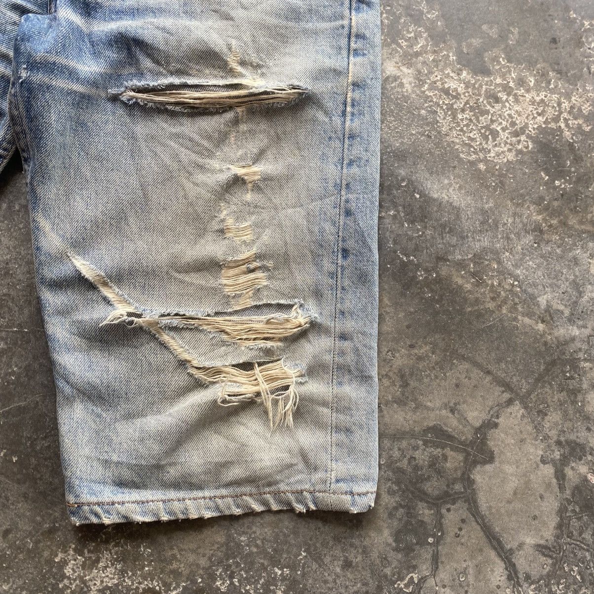 Levi's Vintage Clothing Distressed 501 Levis Denim Short Size US 30 / EU 46 - 7 Thumbnail