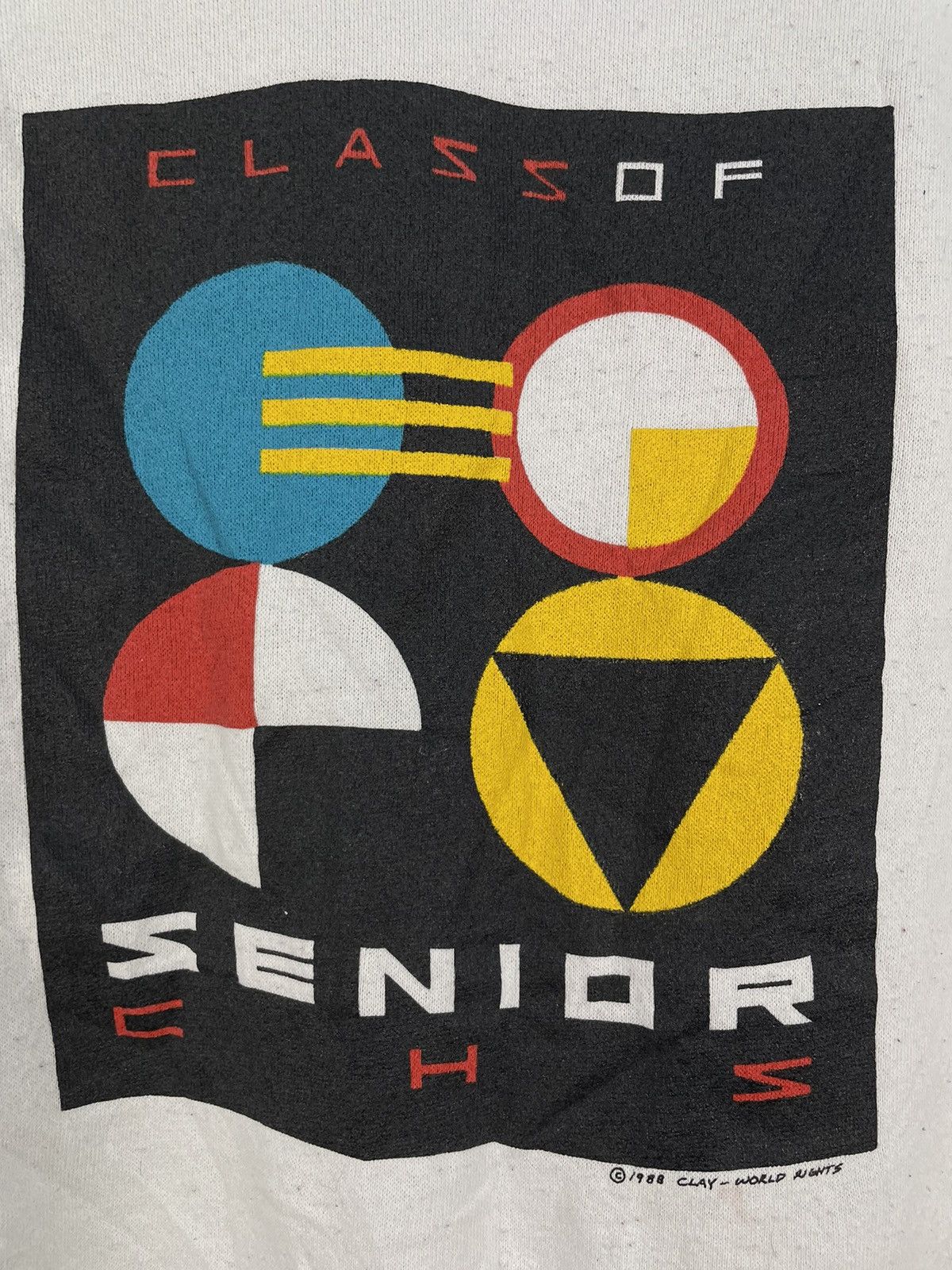 Vintage Vintage 80s Class of Senior CHS sweatshirt Size US L / EU 52-54 / 3 - 4 Thumbnail