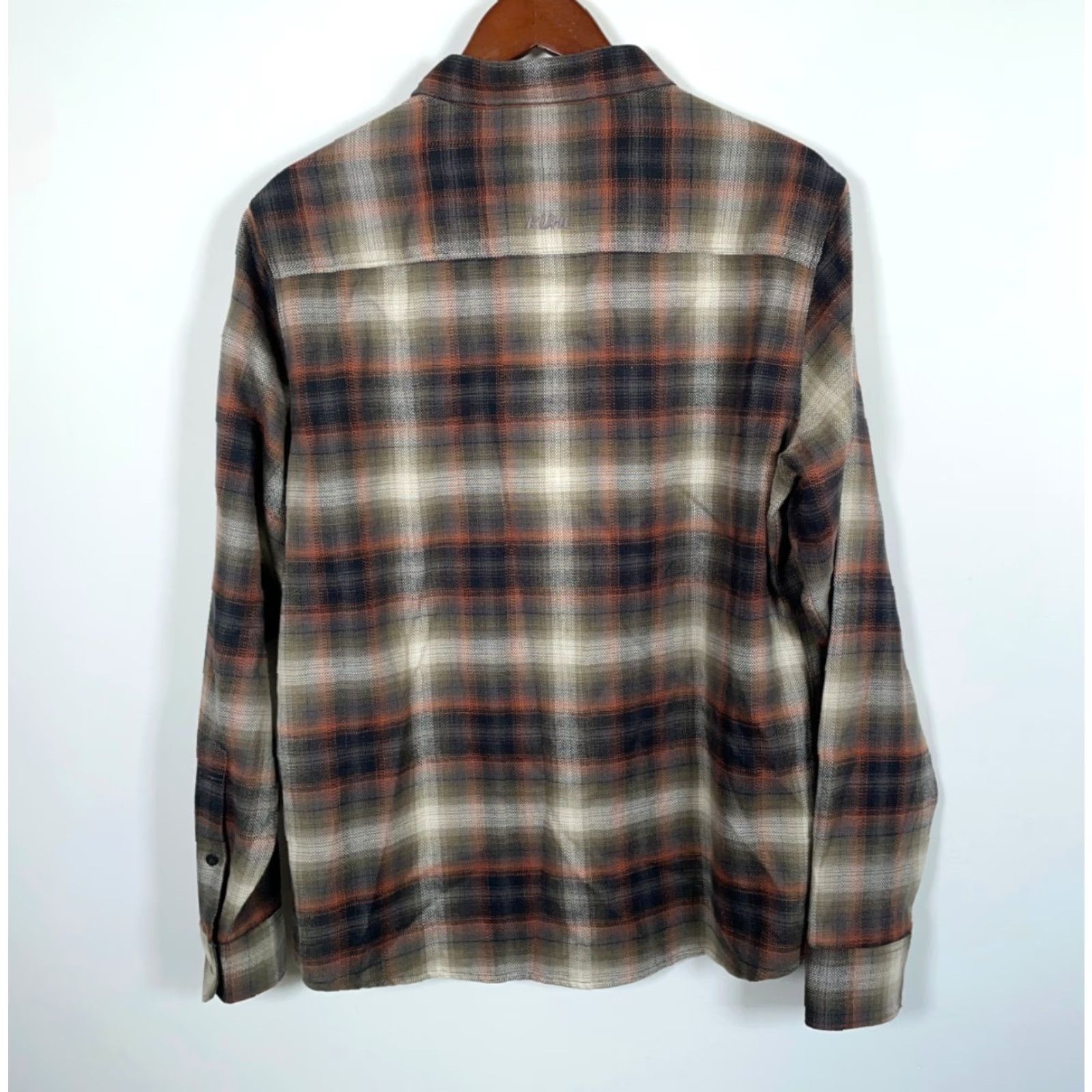 Vintage Kuhl Law Flannel Shirt Adult Medium Brown Plaid Cotton Tencel Blend Button-Up Long Sleeve Mens Fall Winter Grunge Hipster Retro Size US M / EU 48-50 / 2 - 2 Thumbnail