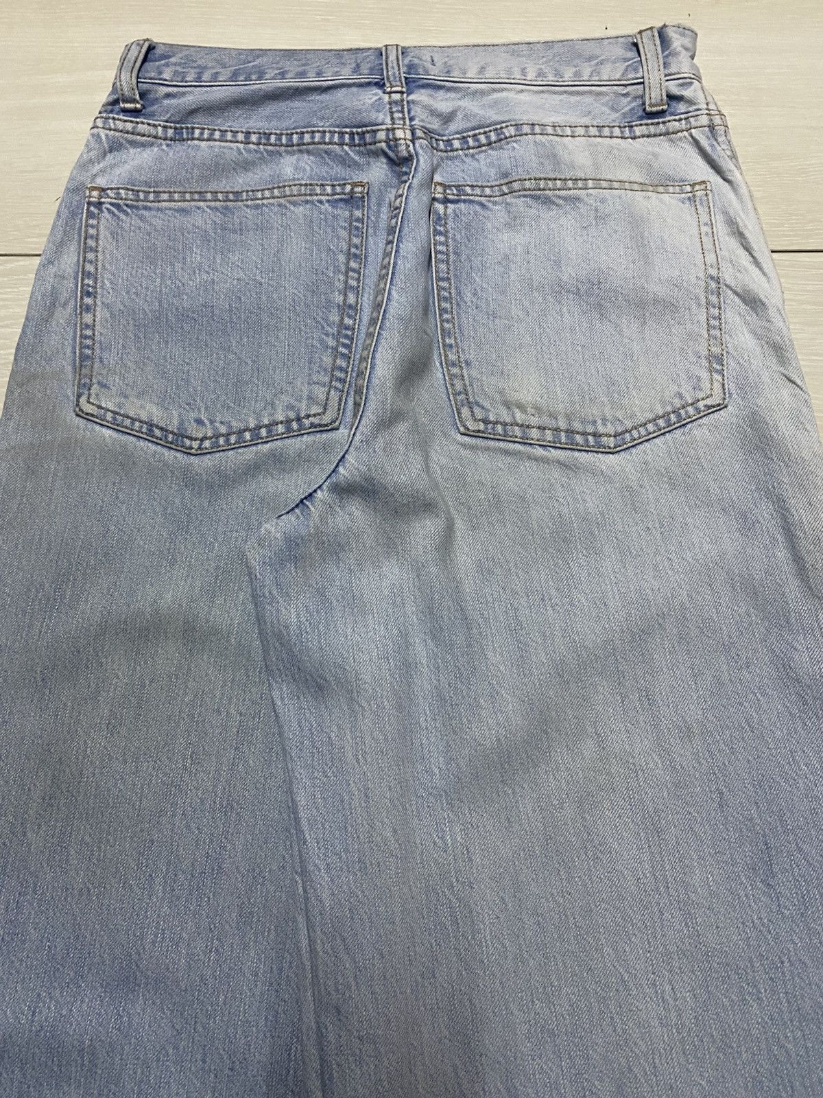 Christophe Lemaire Vintage Uniqlo Fade Wash Super Baggy Jeans Size 27" / US 4 / IT 40 - 4 Thumbnail