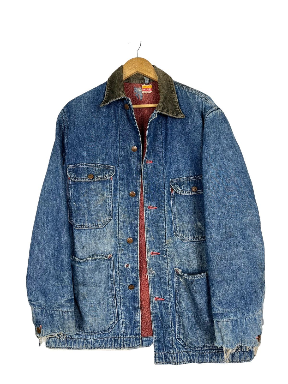 JCPenney 🔥 TRUE VINTAGE 1950s PAY DAY PENNY'S BLANKET CHORE JACKET Size US M / EU 48-50 / 2 - 23 Thumbnail