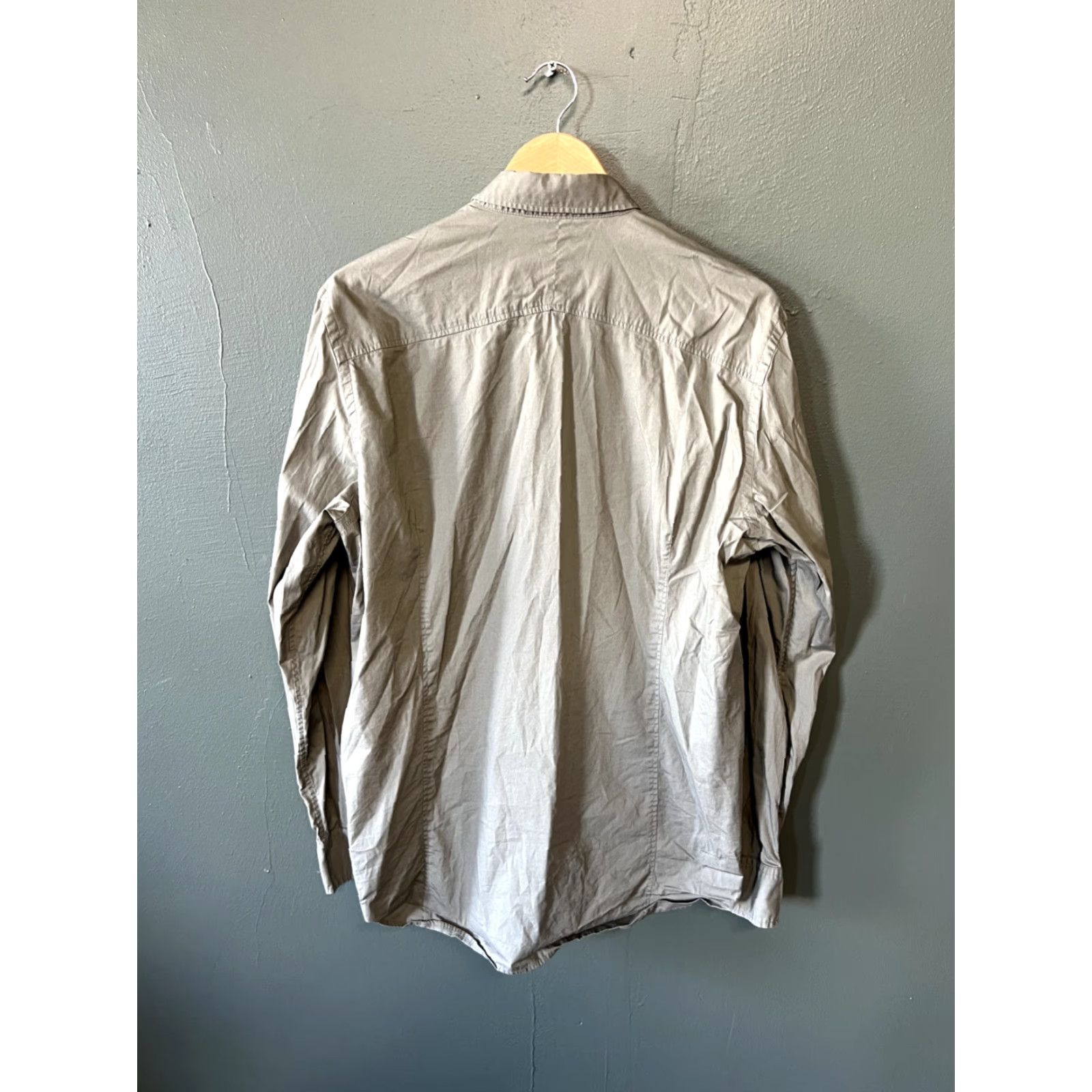 G-Star G Star Raw Mens Button-Up Shirt Long Sleeve Gray XL Size US XL / EU 56 / 4 - 2 Thumbnail