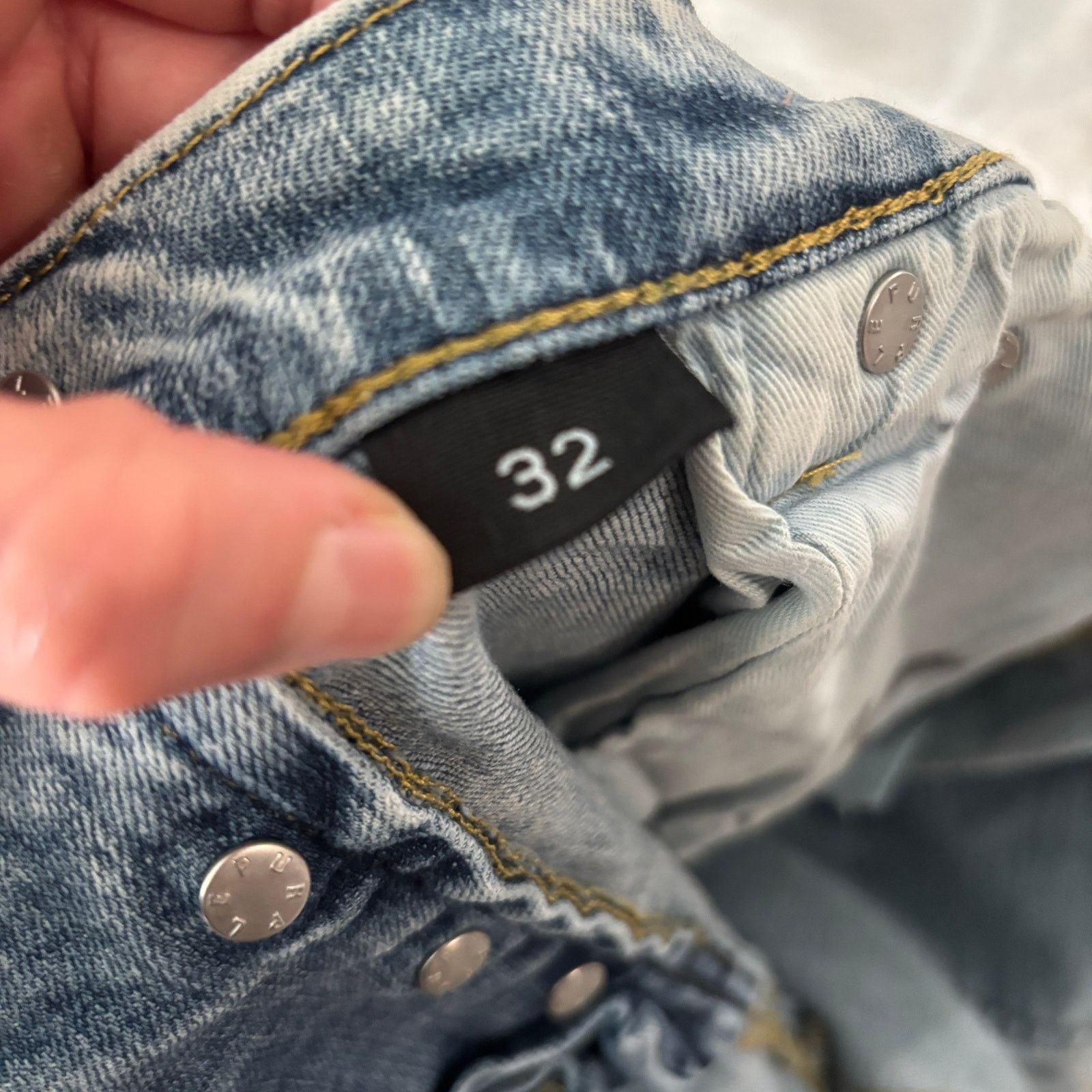 Purple Brand Purple Brand P002 Slim Acid Wash Jeans Men's 32x33 Size US 32 / EU 48 - 12 Thumbnail
