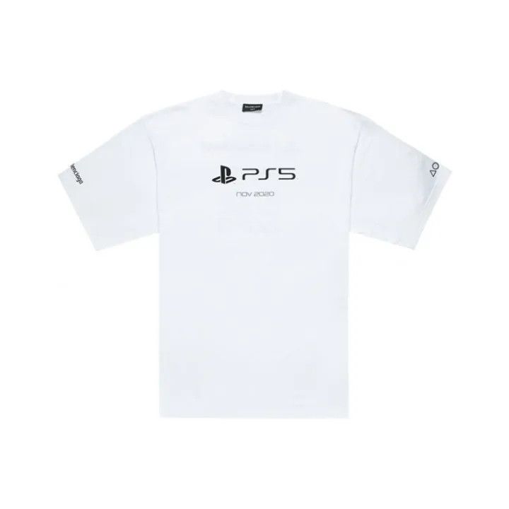Balenciaga Balenciaga x PlayStation Graphic Short Sleeve T-Shirt Size US M / EU 48-50 / 2 - 1 Thumbnail