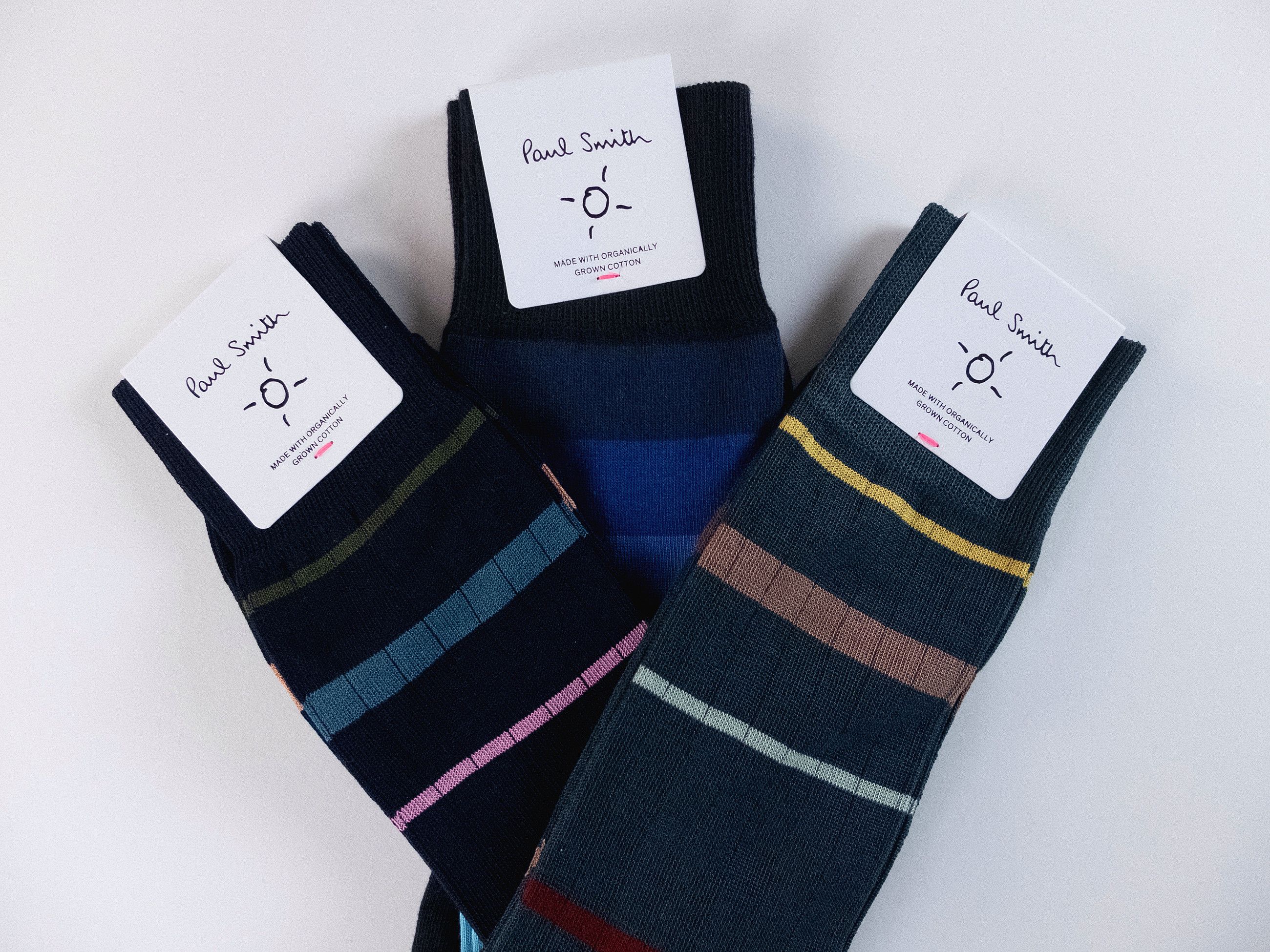 Paul Smith 3 pairs of Paul Smith colorful striped cotton blend socks q Size ONE SIZE - 2 Thumbnail