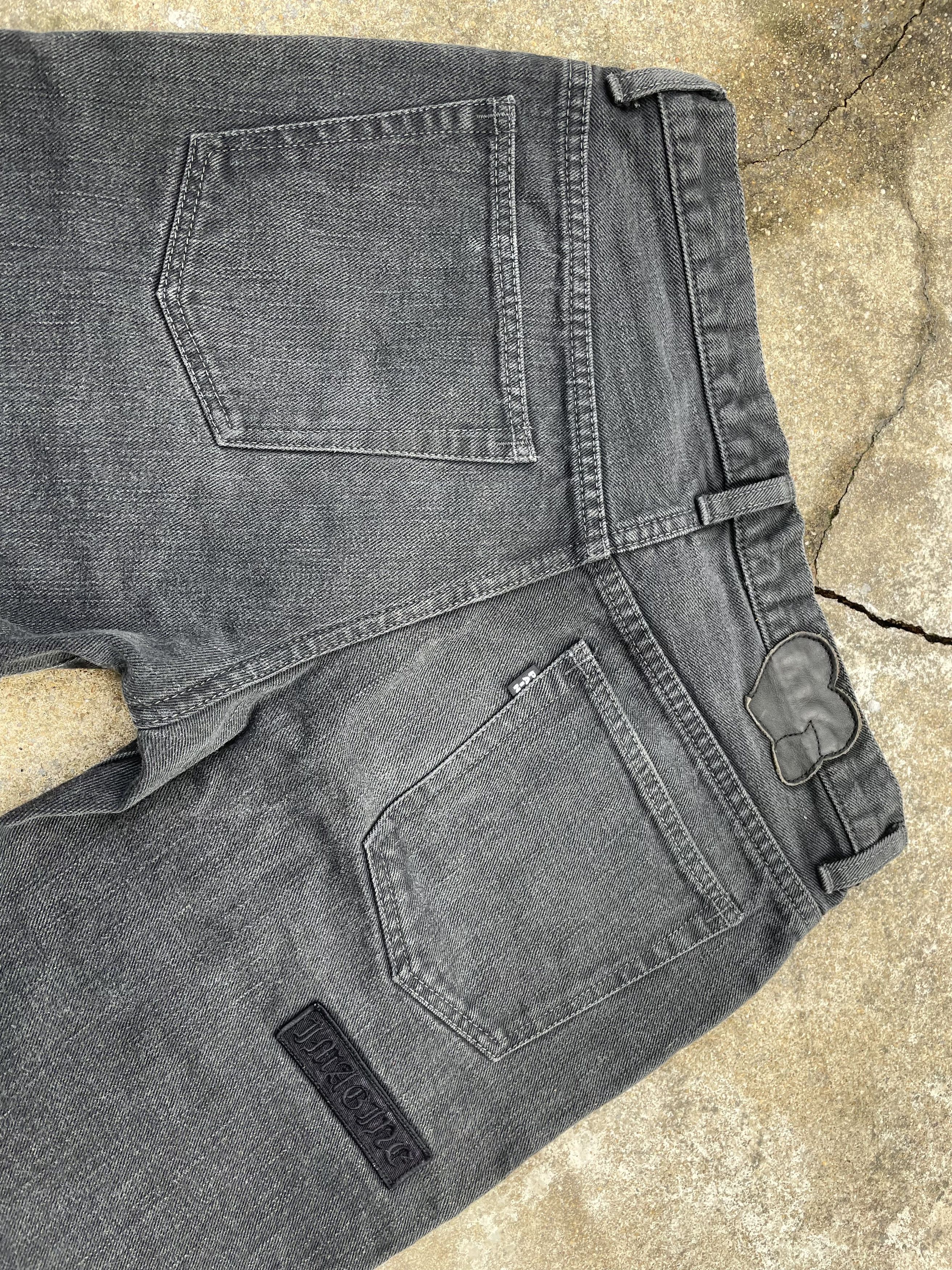 Number (N)ine AW04 "Give Peace A Chance" Patchwork Denim Shorts Size US 32 / EU 48 - 3 Thumbnail