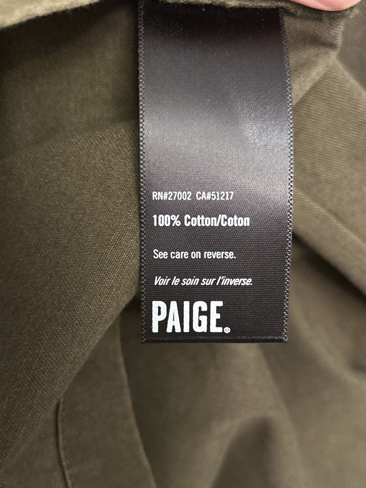 Paige PAIGE Mens Military Green Faded Forest Dalton Jacket small Size US S / EU 44-46 / 1 - 6 Thumbnail