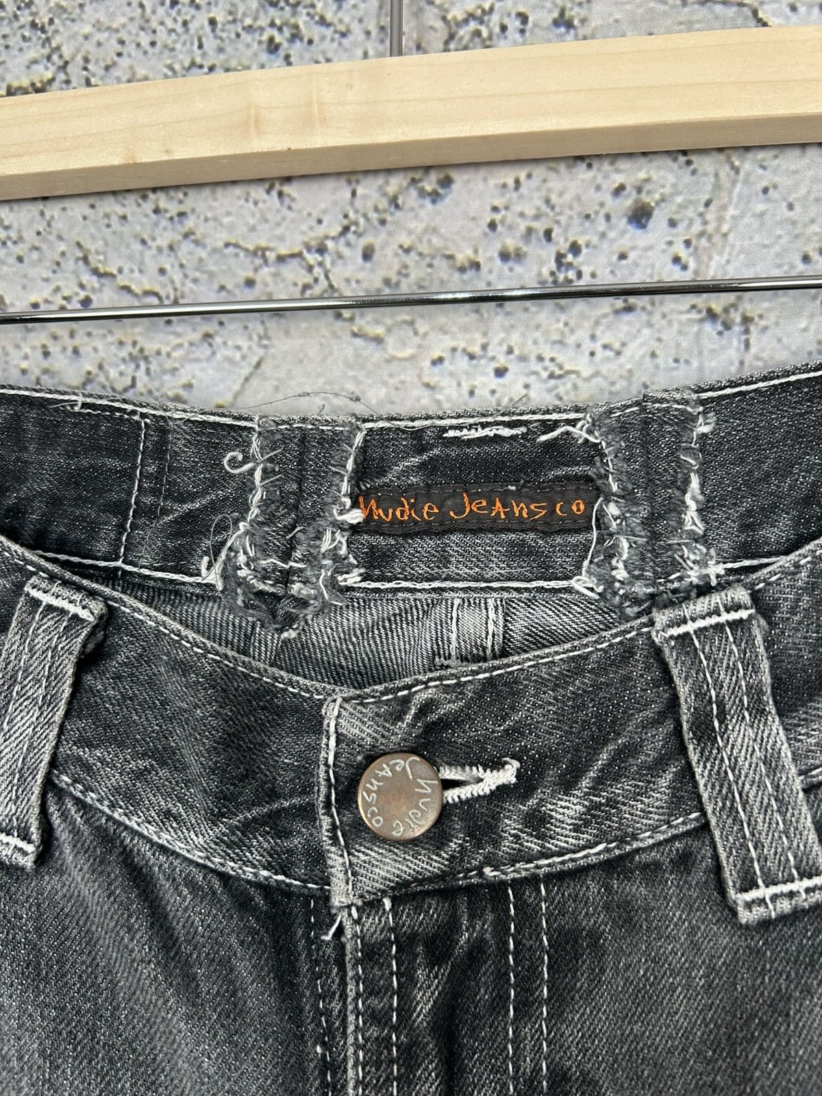 Nudie Jeans Nudie Jeans Washed Black Avant Garde Denim Grunge Rock Y2K Size US 34 / EU 50 - 6 Thumbnail