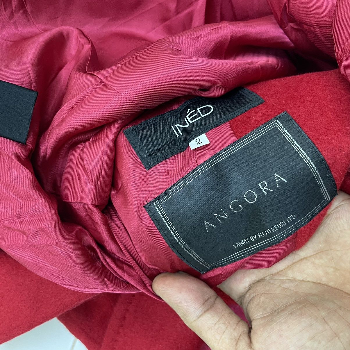 Autumn Cashmere Japanese Brand INED Belted Jacket Inspired Yohji Yamamoto Size S / US 4 / IT 40 - 3 Thumbnail